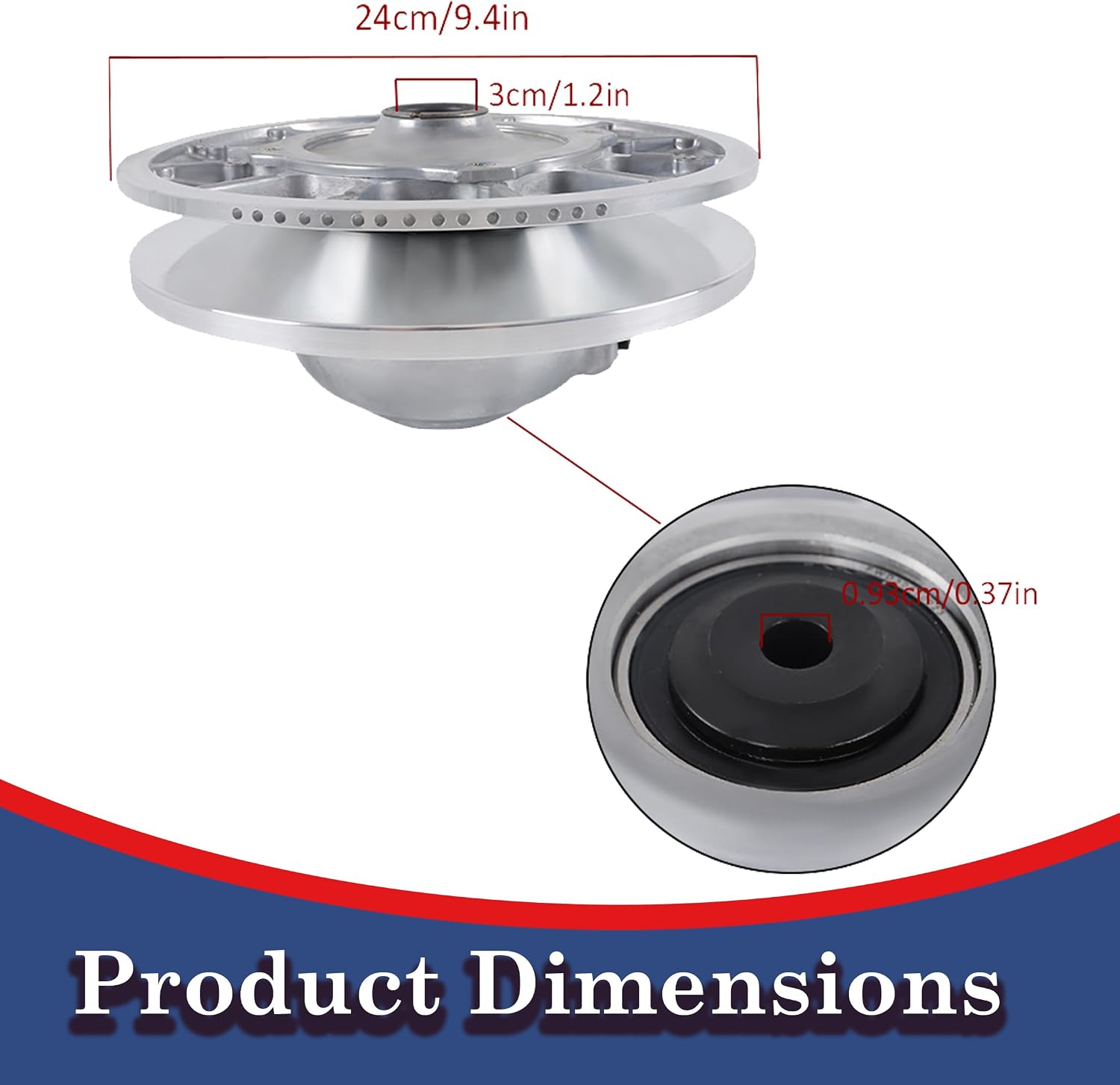Polaris 1323403 Secondary Clutch Assembly – 30mm B-Tied Basic Driven Clutch