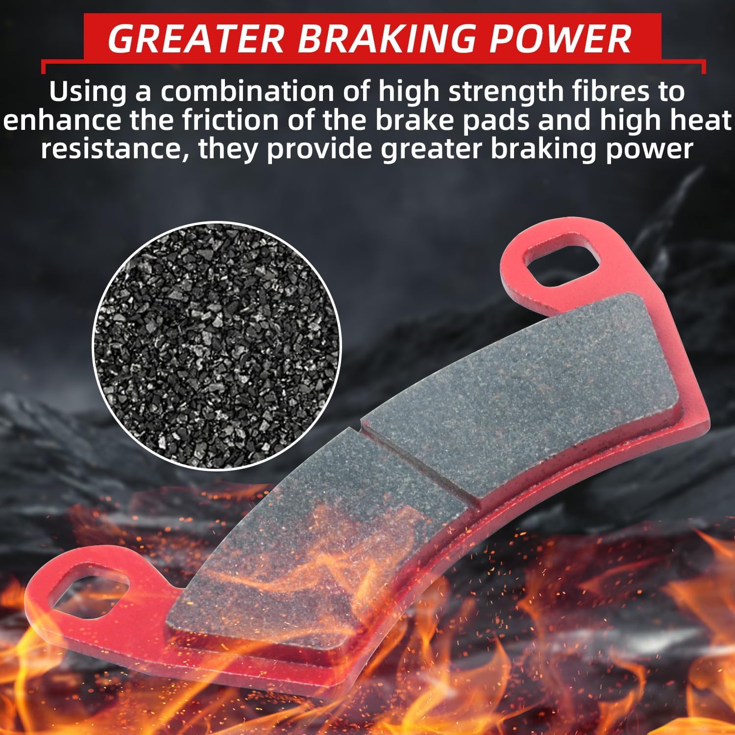 Polaris 2205949 Brake Pads – FA452 Front Brake Pad Set for RZR & Ranger