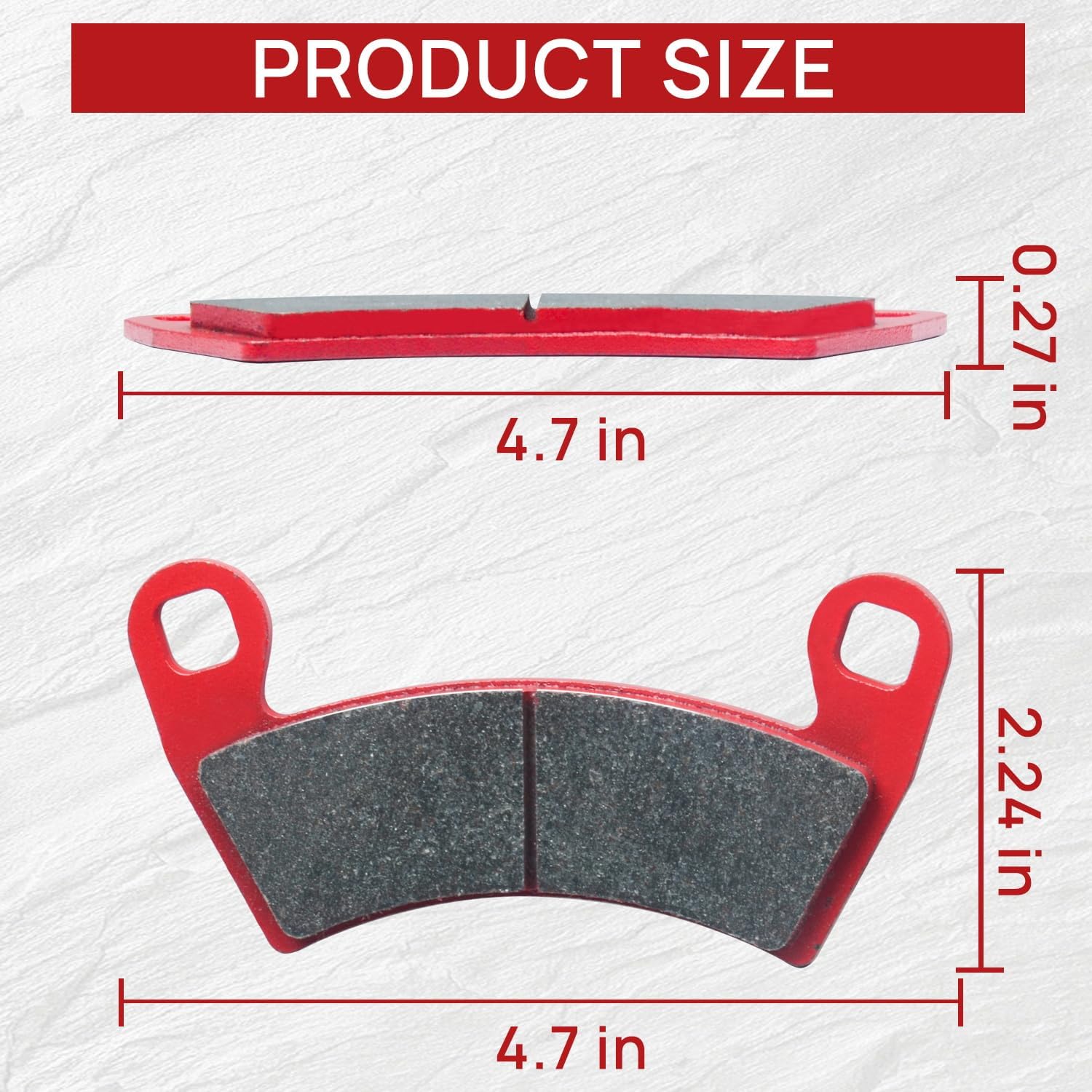 Polaris 2205949 Brake Pads – FA452 Front Brake Pad Set for RZR & Ranger