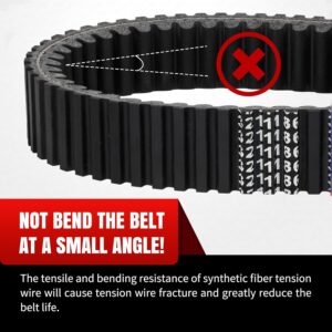 Polaris 3211202 Heavy-Duty CVT Drive Belt – RZR PRO XP / Turbo Replacement