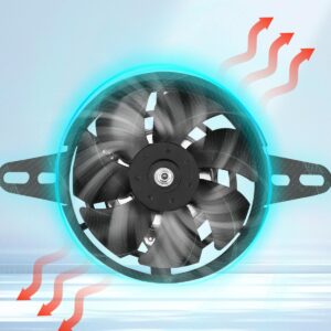 4-Inch 12V DC Motorcycle Radiator Cooling Fan – Universal Electric Fan 3-Pin