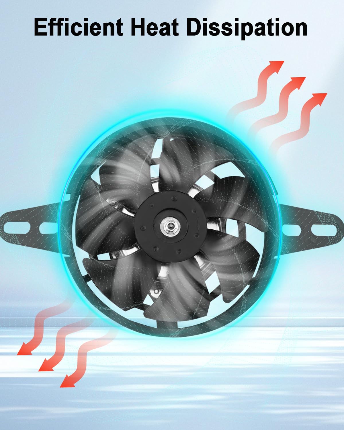 4-Inch 12V DC Motorcycle Radiator Cooling Fan – Universal Electric Fan 3-Pin