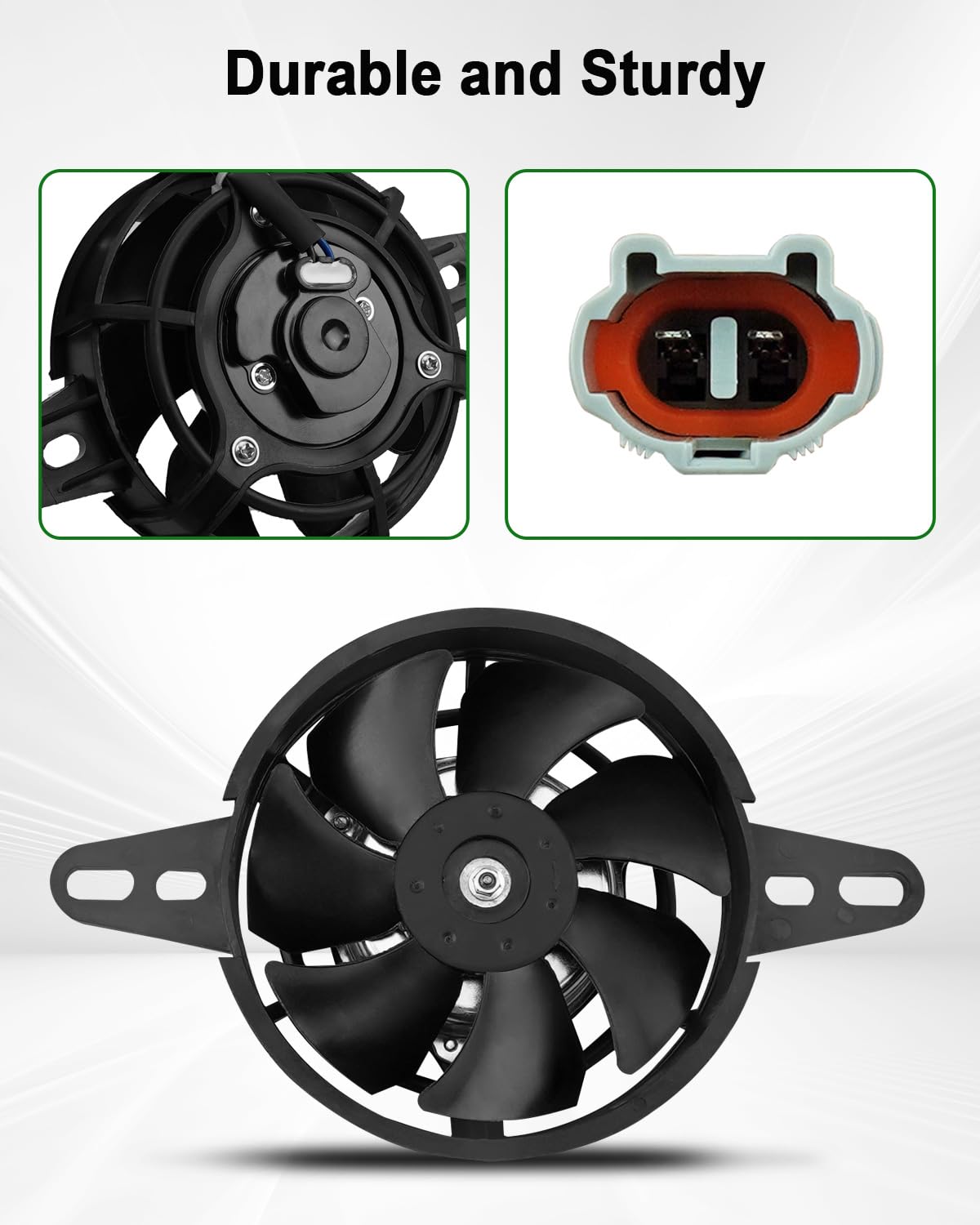 4-Inch 12V DC Motorcycle Radiator Cooling Fan – Universal Electric Fan 3-Pin