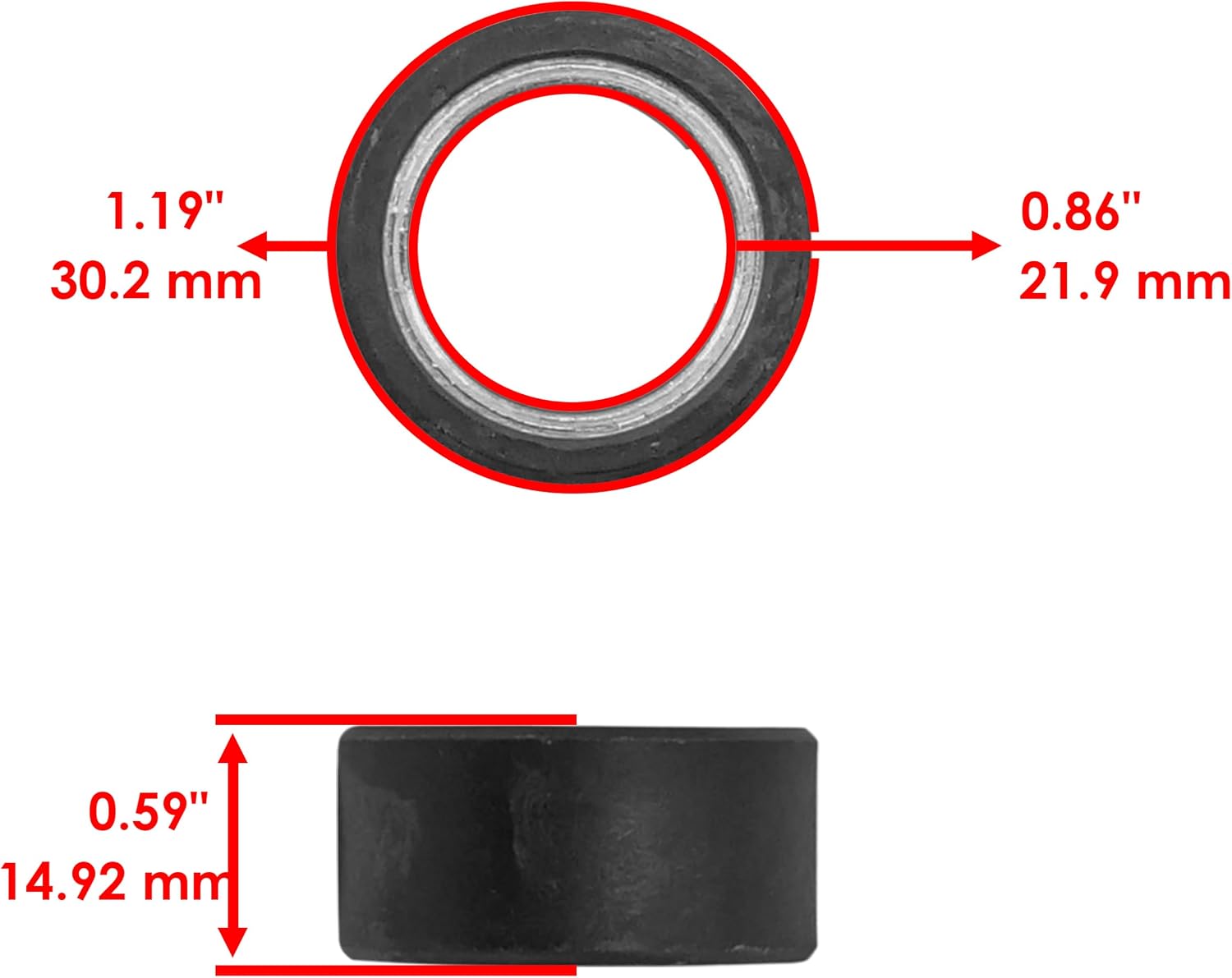 Yamaha 4WV-17632-00-00 Primary Clutch Roller Weights – Caltric Replacement Set for Bruin & Grizzly