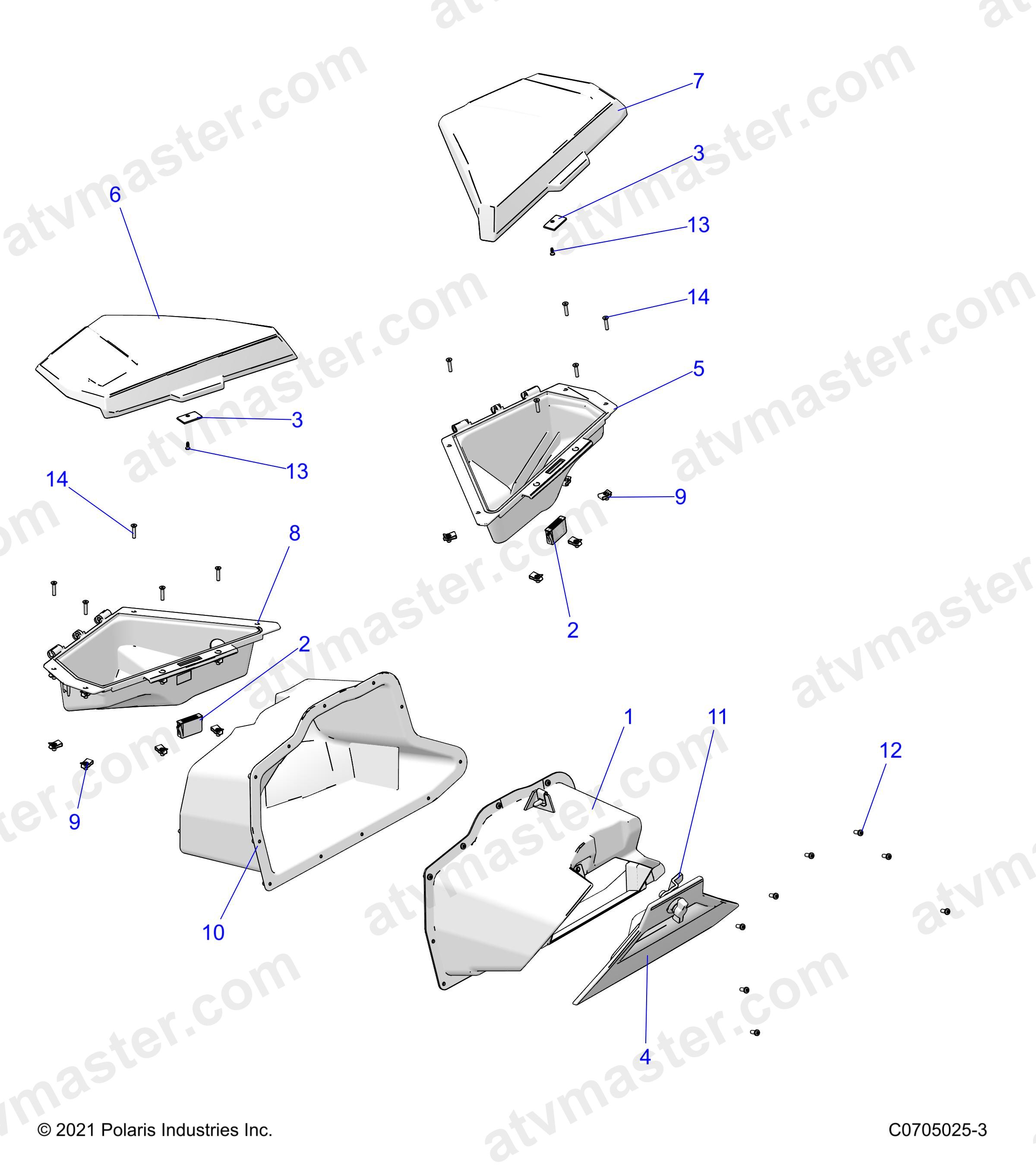 BODY, DASH STORAGE - Z24NEE99A2/B2 (C0705025-3)