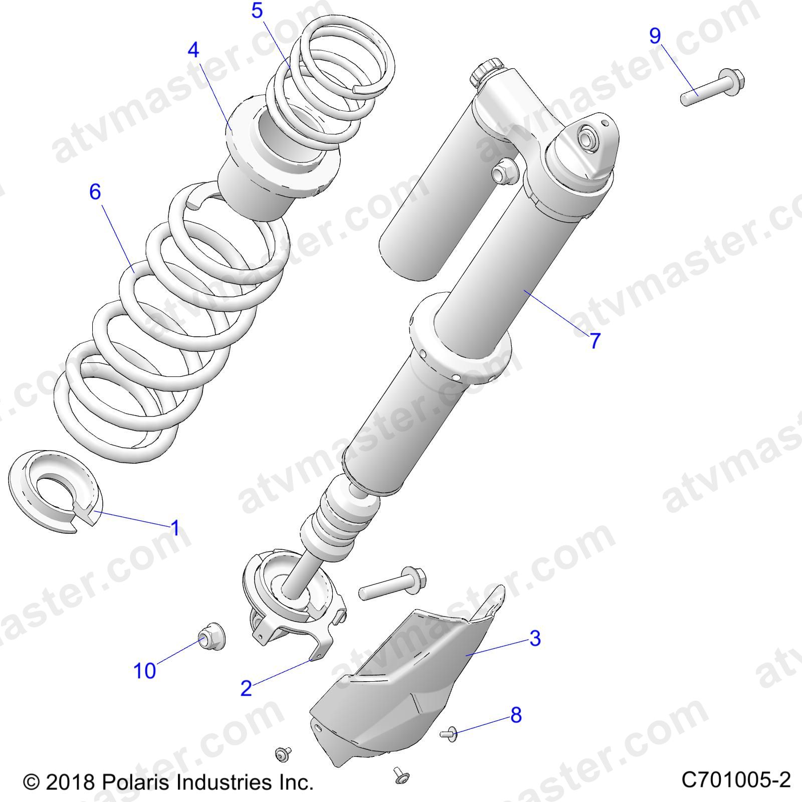 SUSPENSION, REAR SHOCK MOUNTING - Z23NAE99A/99B (C701005-2)
