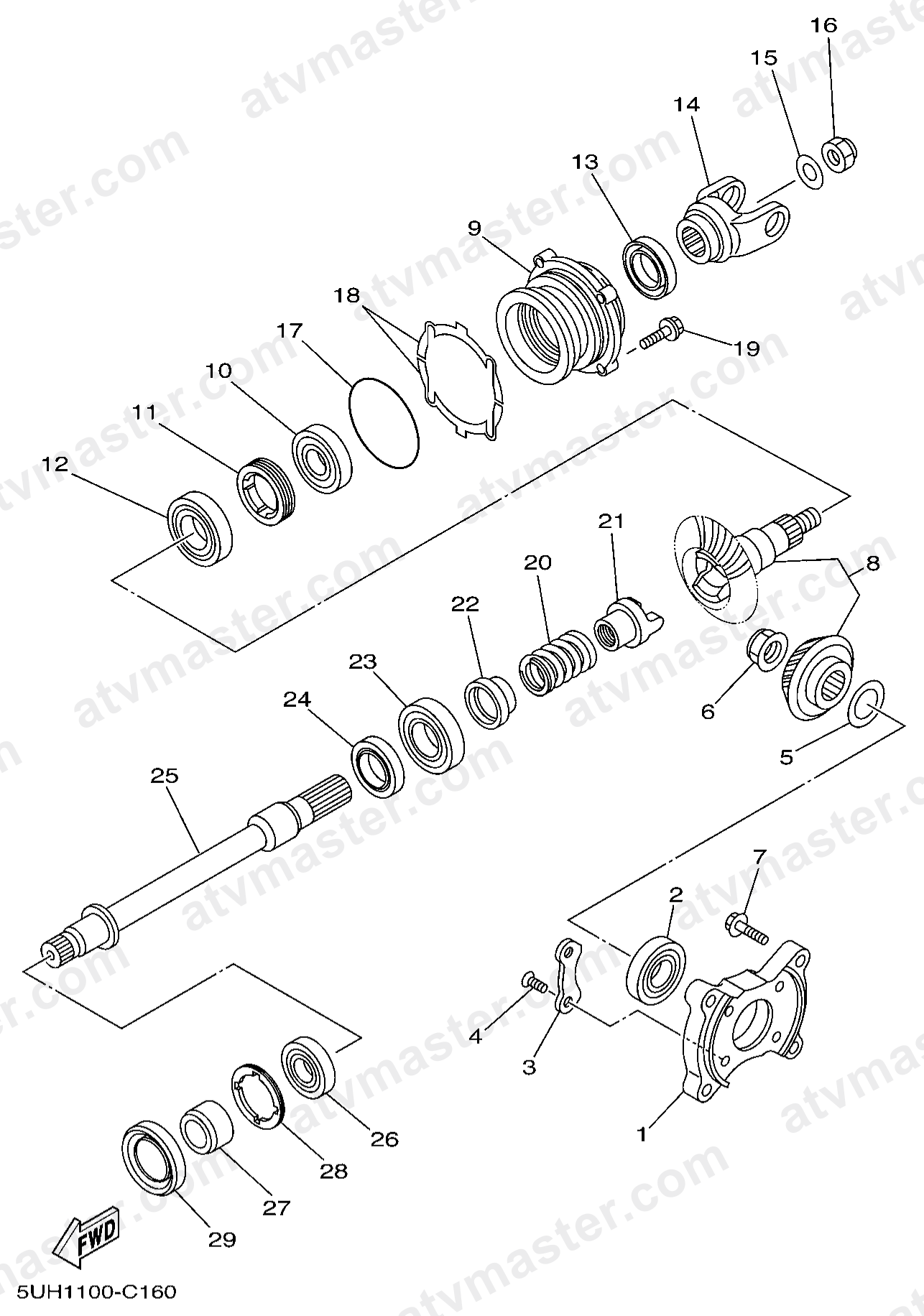 MIDDLE DRIVE GEAR