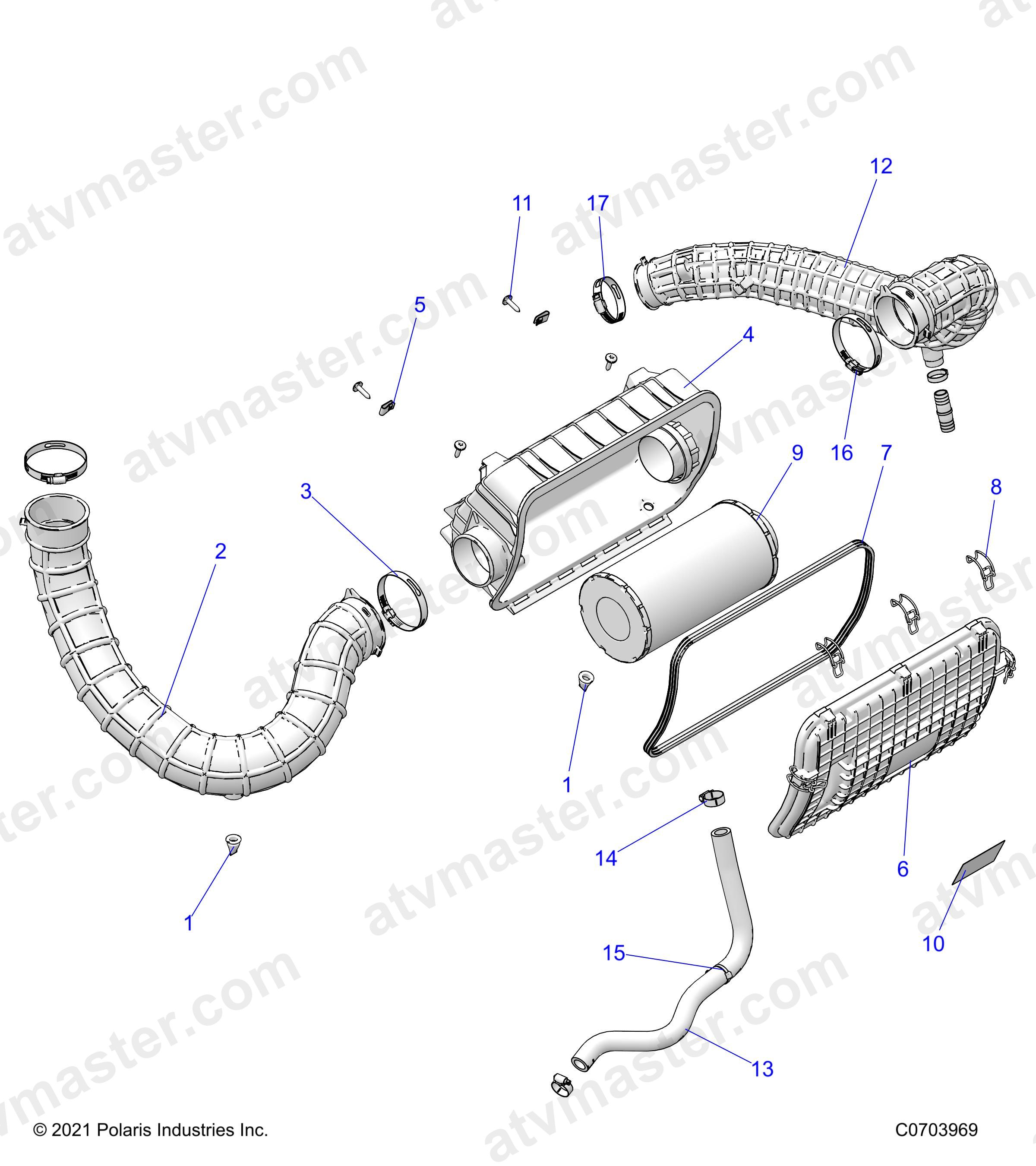 ENGINE, AIR INTAKE SYSTEM - Z24NEE99A2/B2 (C0703969)