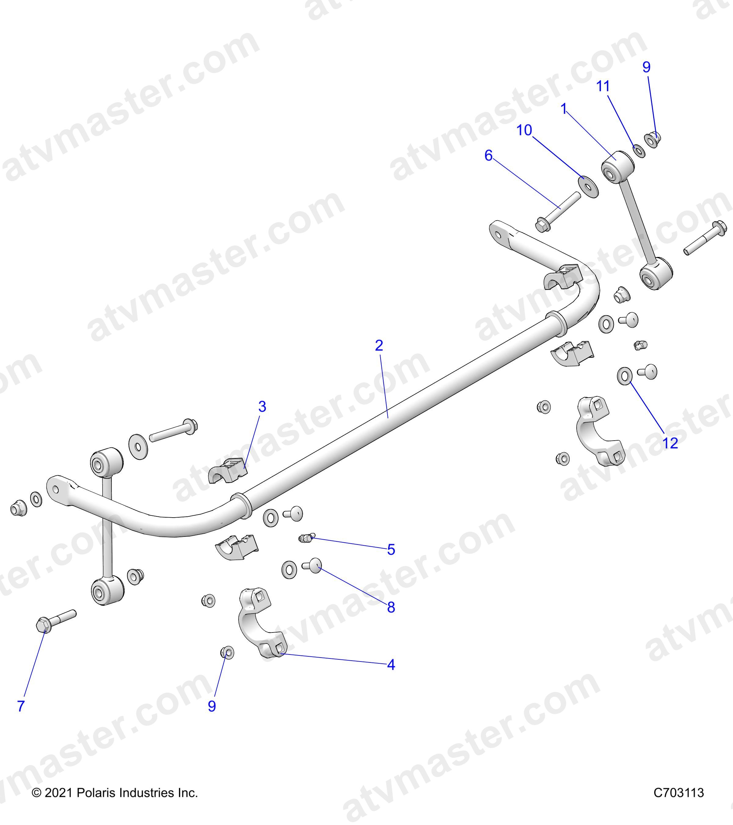 SUSPENSION, STABILIZER BAR, REAR - Z24NEE99A2/B2 (C703113)