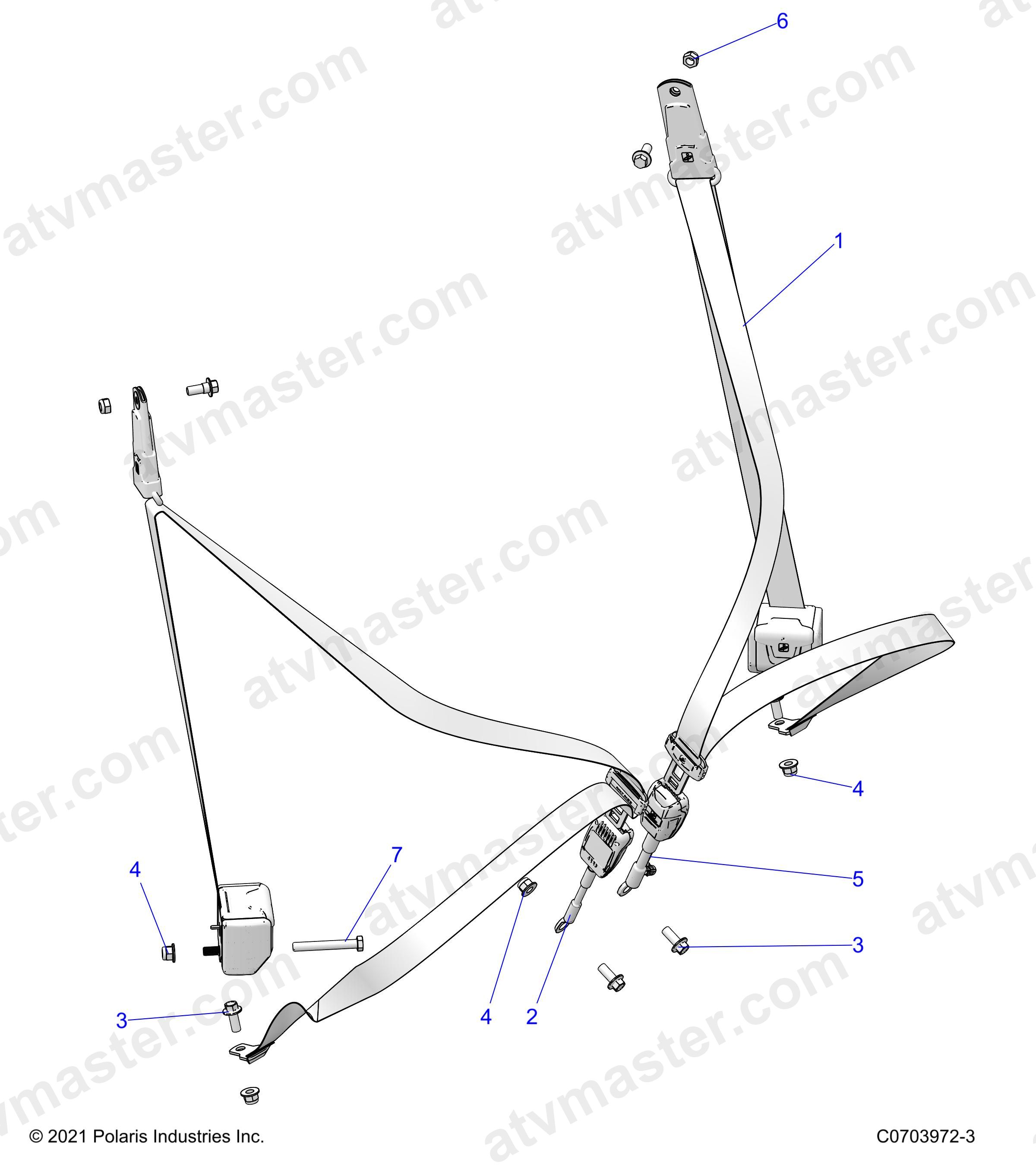 BODY, SEAT BELT MOUNTING - Z24NEE99A2/B2 (C0703972-3)
