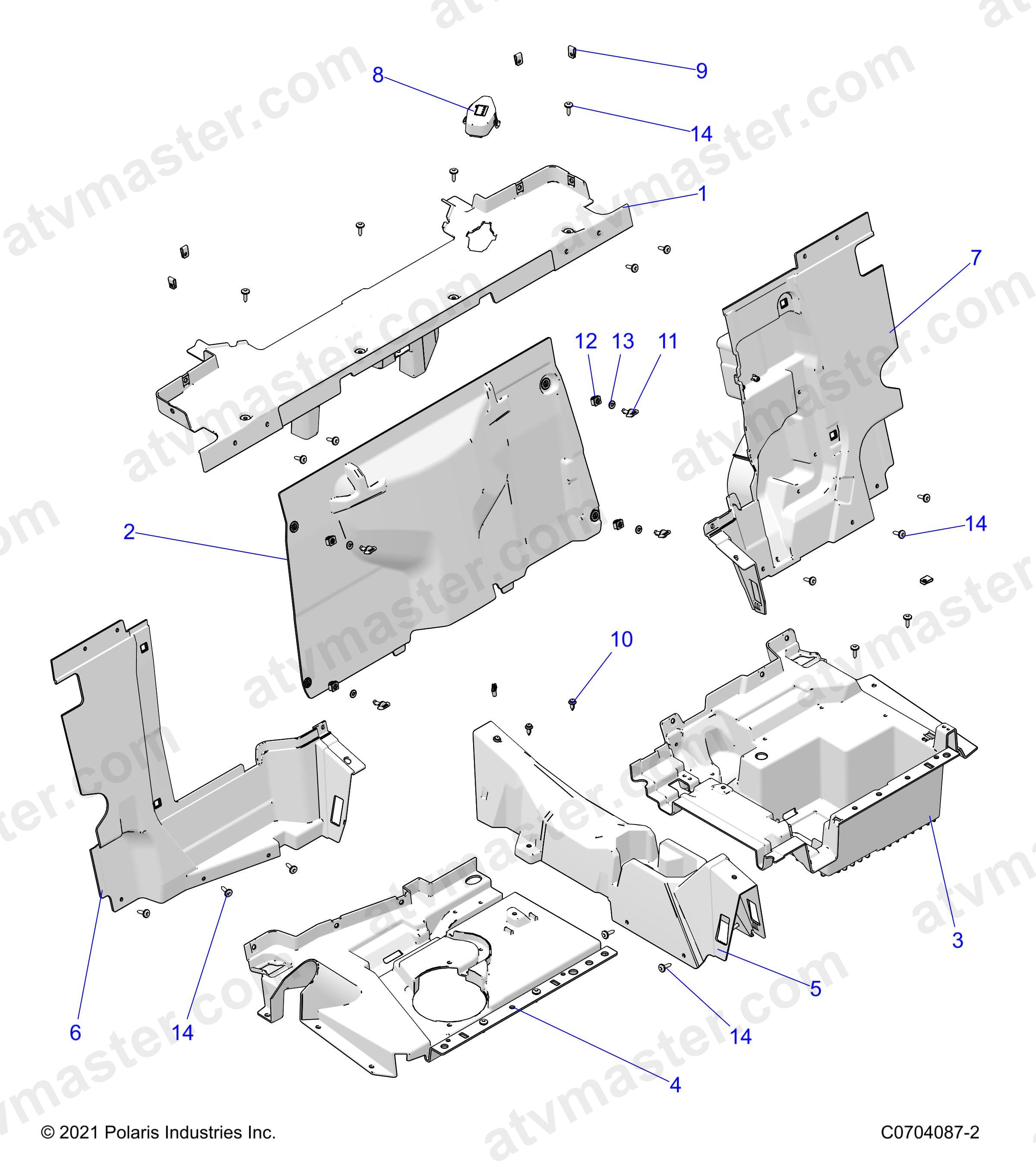 BODY, REAR CLOSEOFF - Z24NME99A2/B2 (C0704087-2)