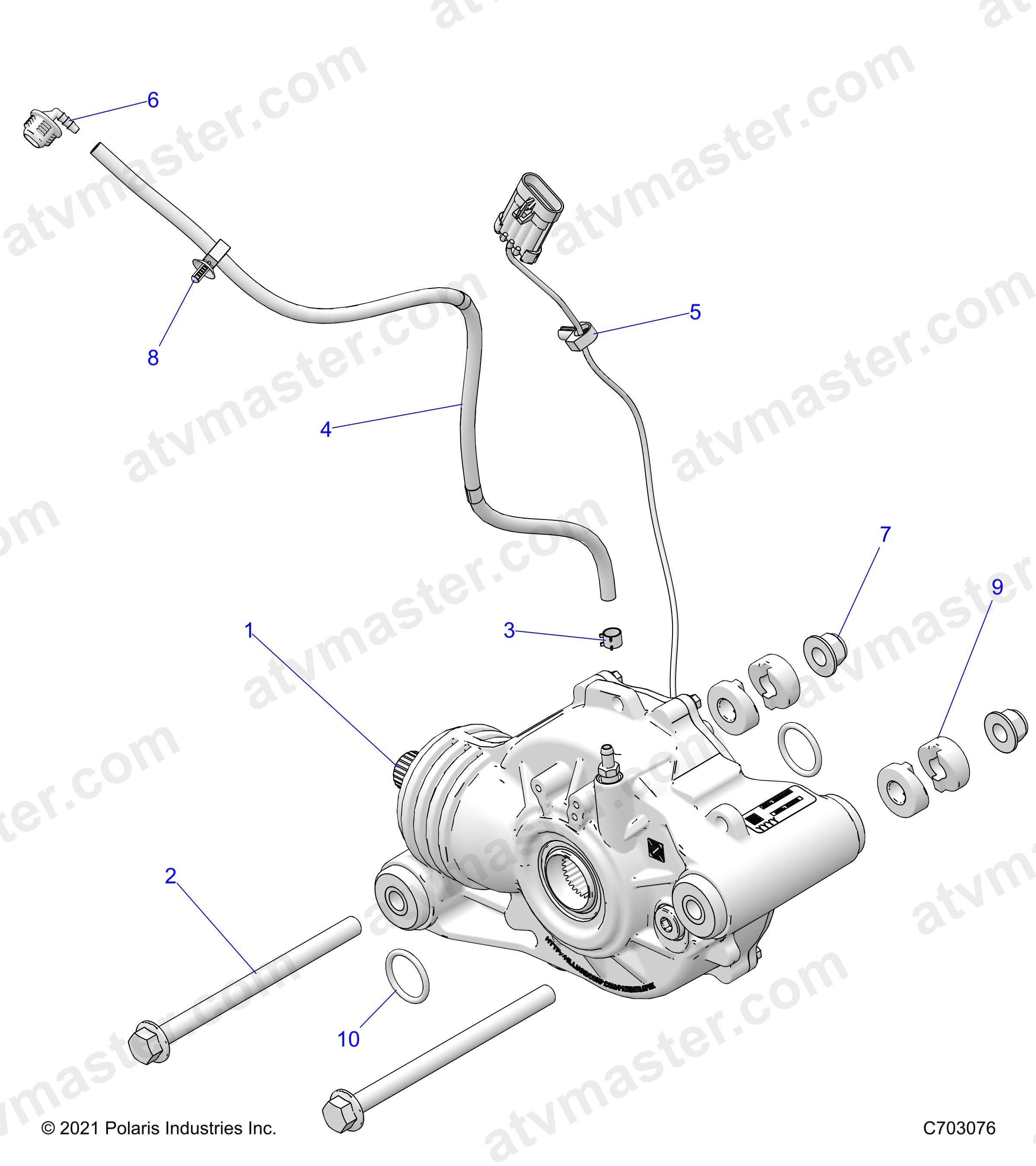 DRIVE TRAIN, FRONT GEARCASE MOUNTING - Z24NEE99A2/B2 (C703076)