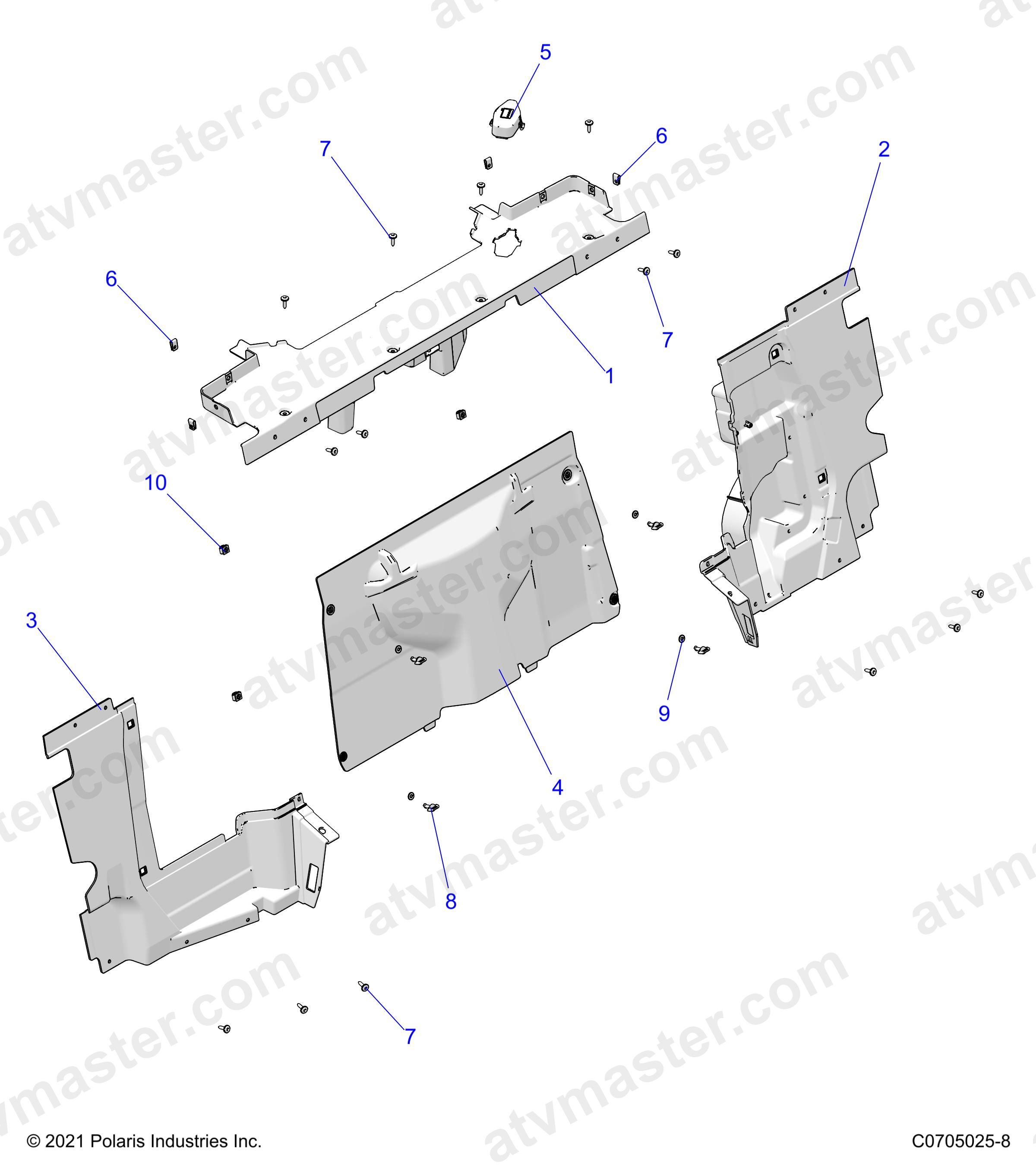 BODY, REAR CLOSEOFF - Z24NEE99A2/B2 (C0705025-8)