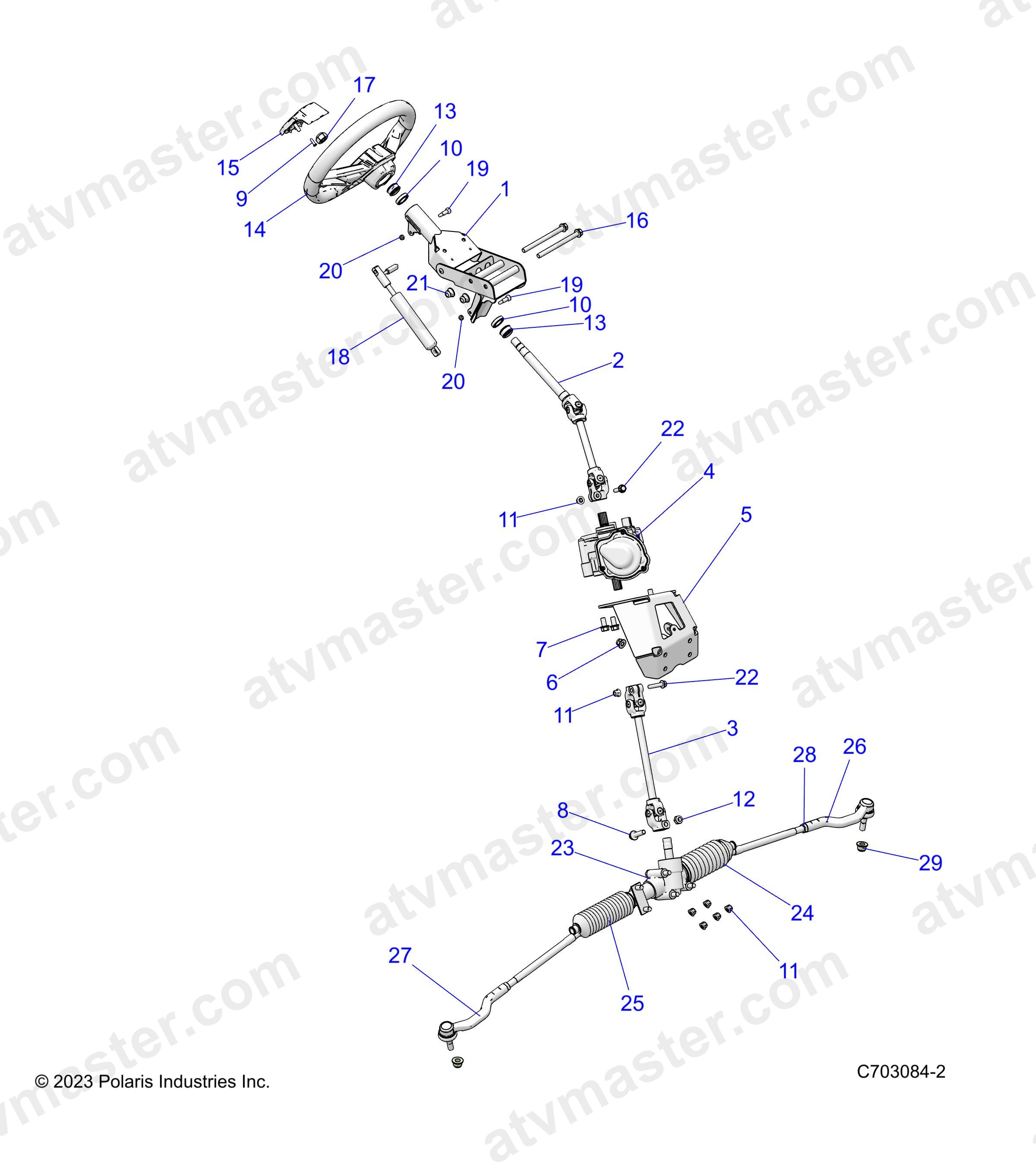 STEERING, STEERING ASM. - Z23NAE99A/99B (C703084-2)