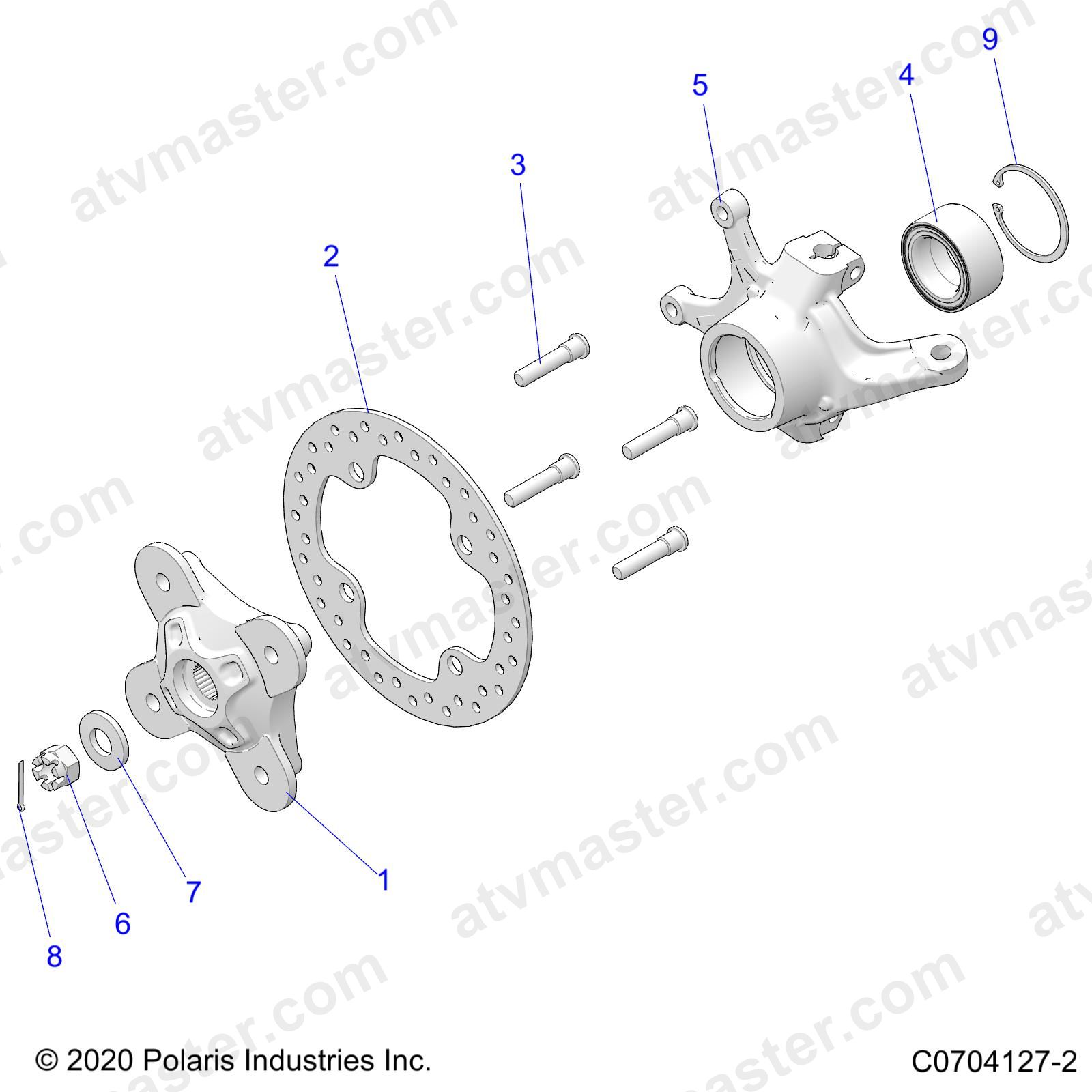 SUSPENSION, FRONT CARRIER- Z23N4E99A/99B (C0704127-2)