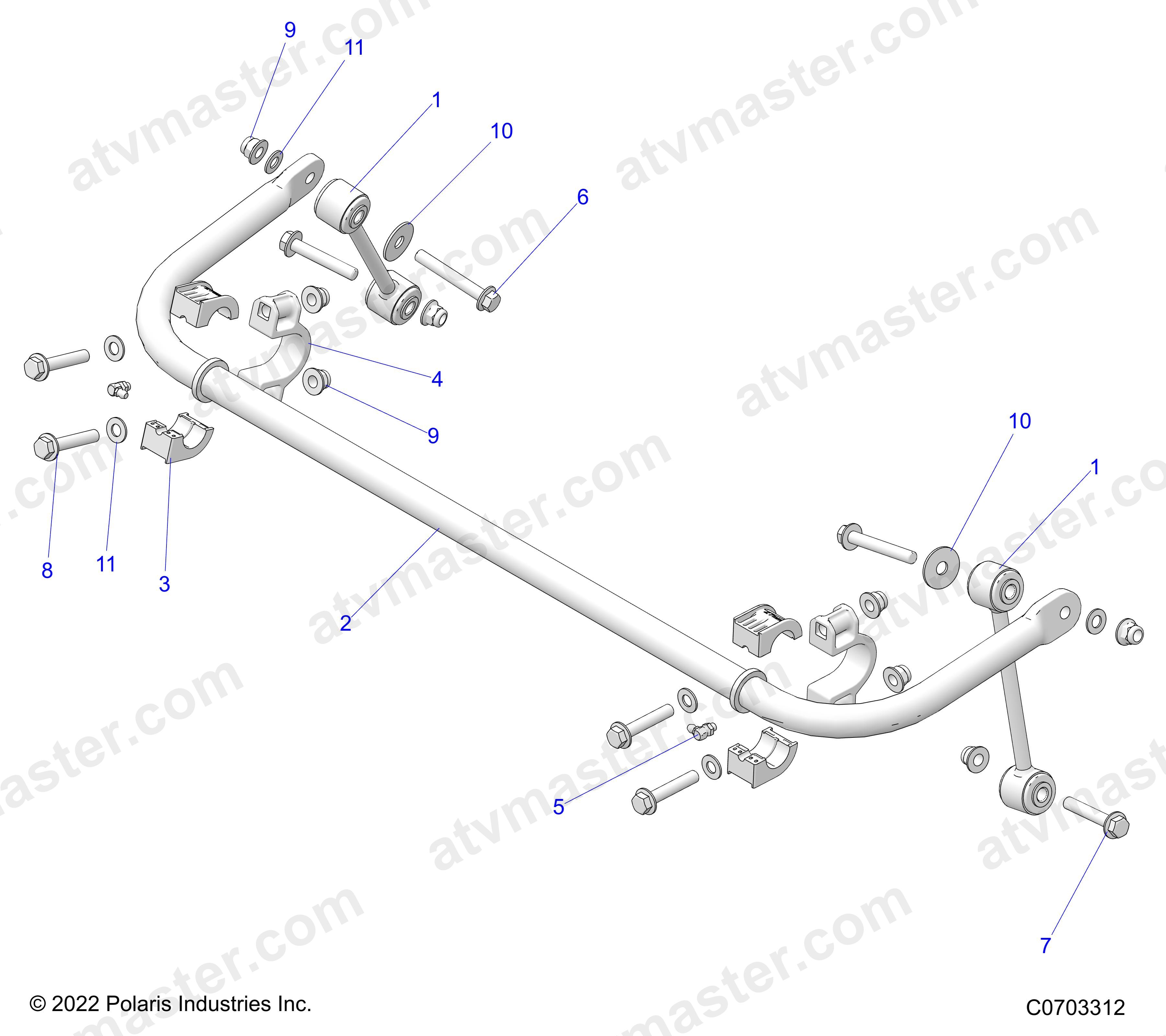 SUSPENSION, STABILIZER BAR, REAR - Z23NAE99A/99B (C0703312)