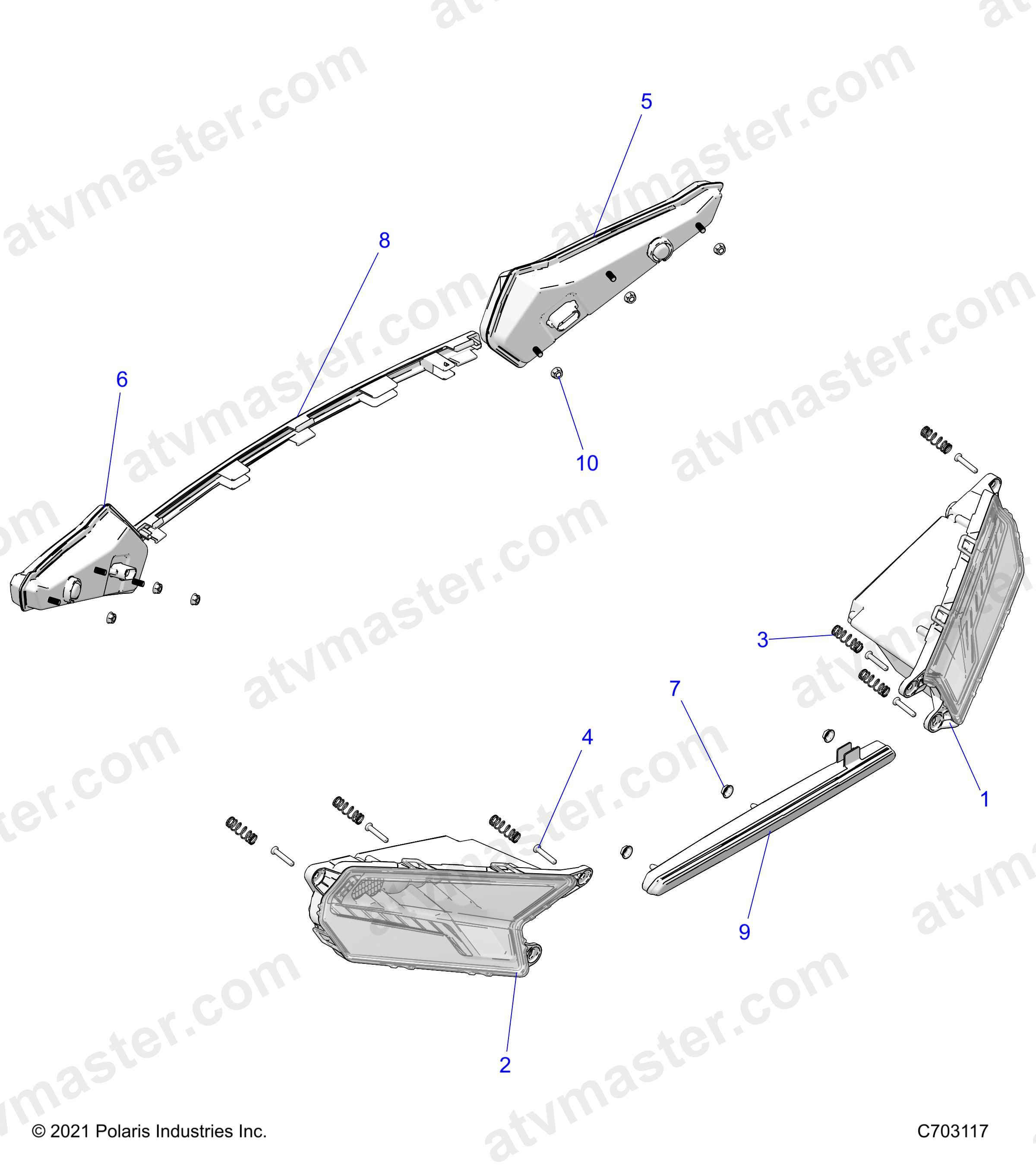 ELECTRICAL, HEADLIGHTS AND TAILLIGHTS - Z24NEE99A2/B2 (C703117)