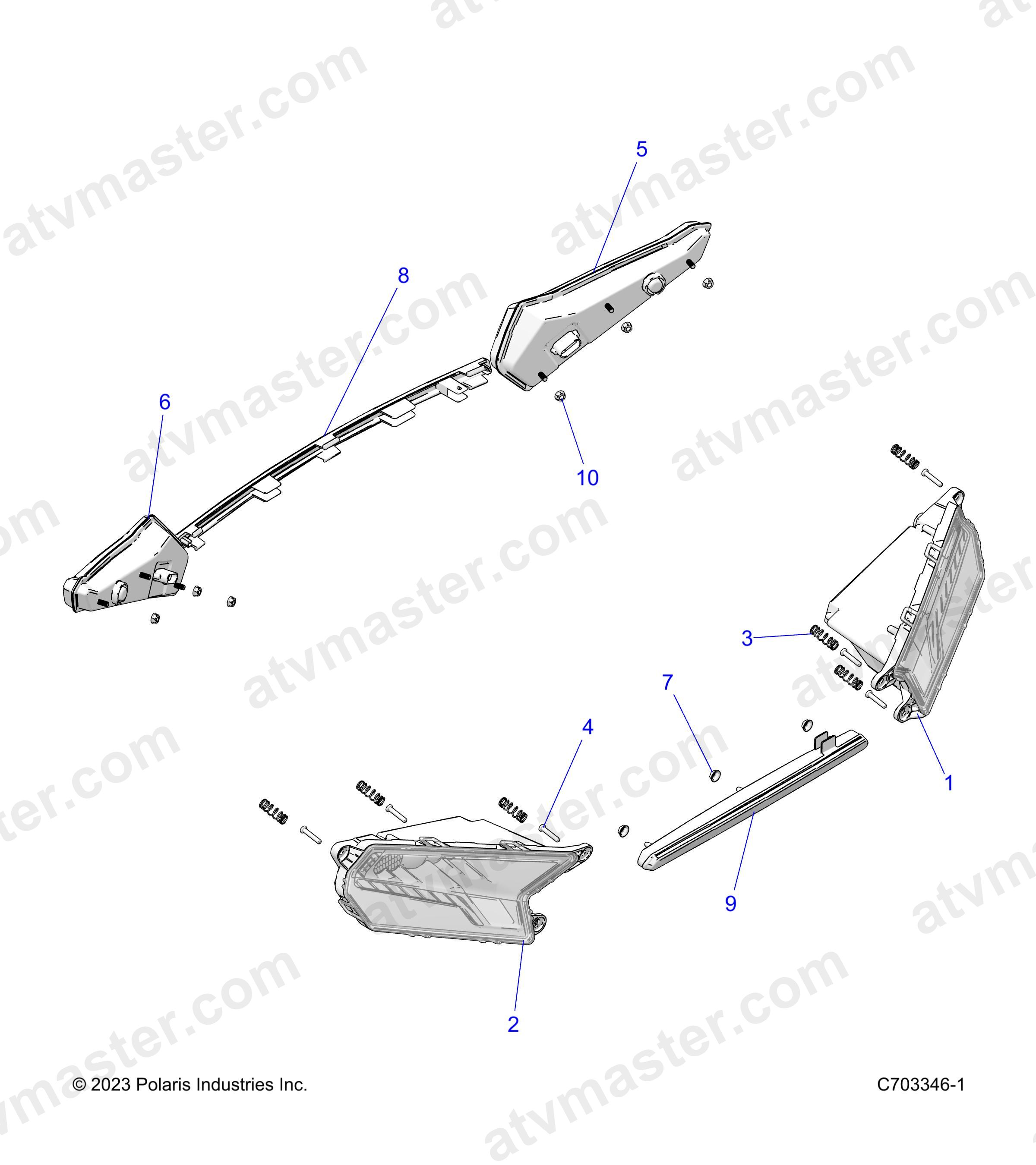 ELECTRICAL, HEADLIGHTS AND TAILLIGHTS - Z24NME99A2/B2 (C703346)