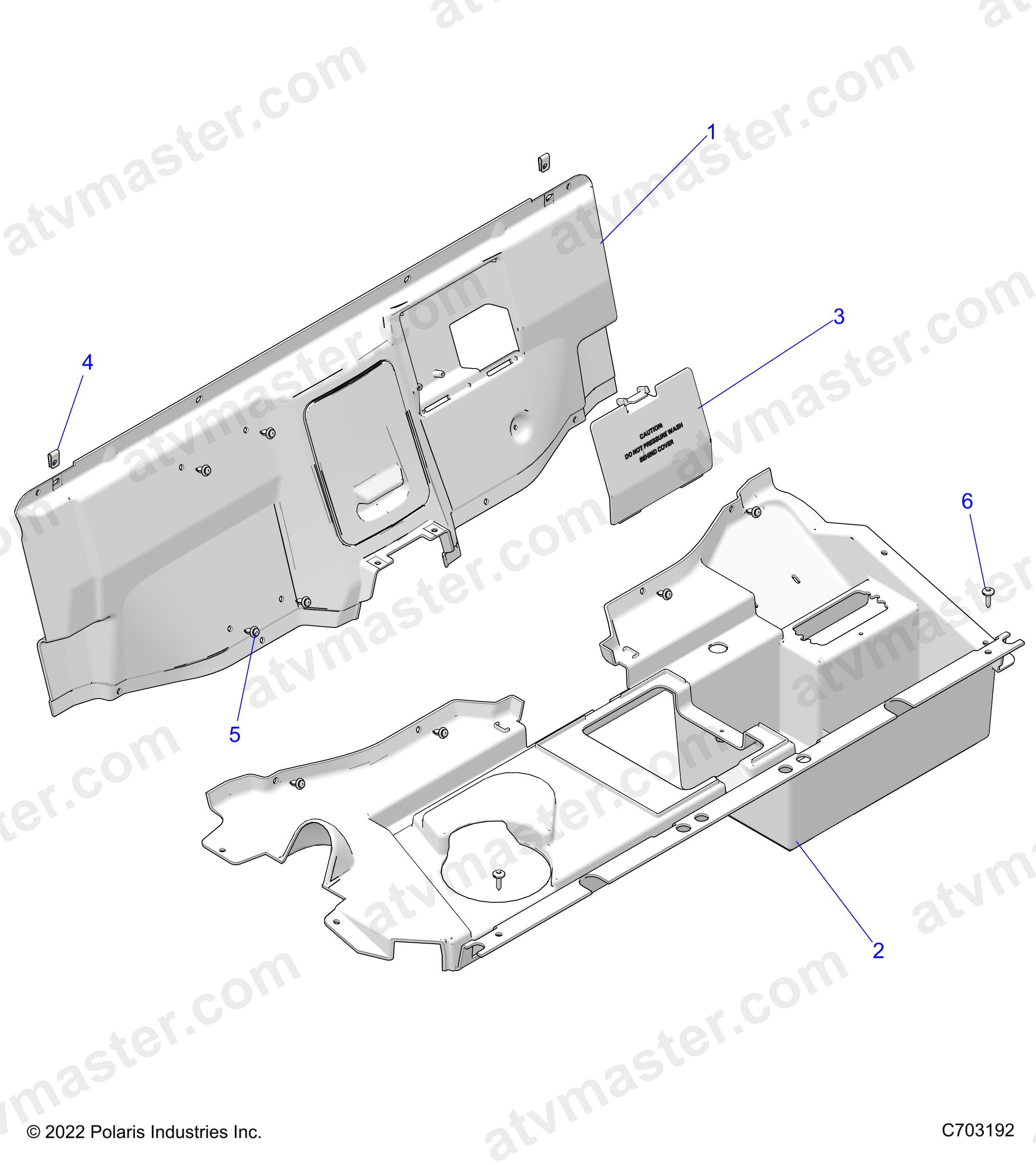 BODY, REAR CLOSEOFF - Z23NAE99A/99B (C703192)