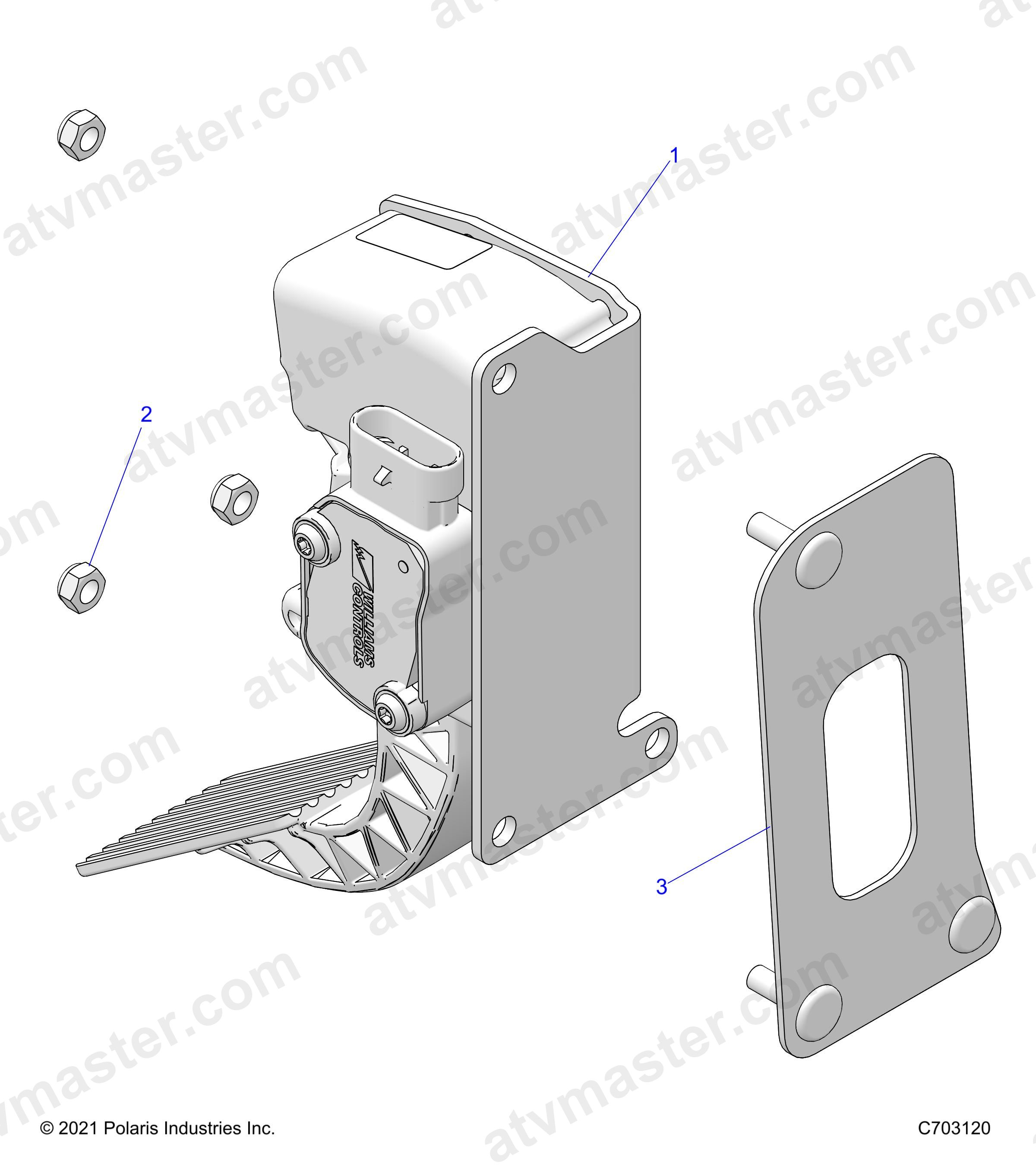 ENGINE, THROTTLE PEDAL -Z24NEE99A2/B2 (C703120)