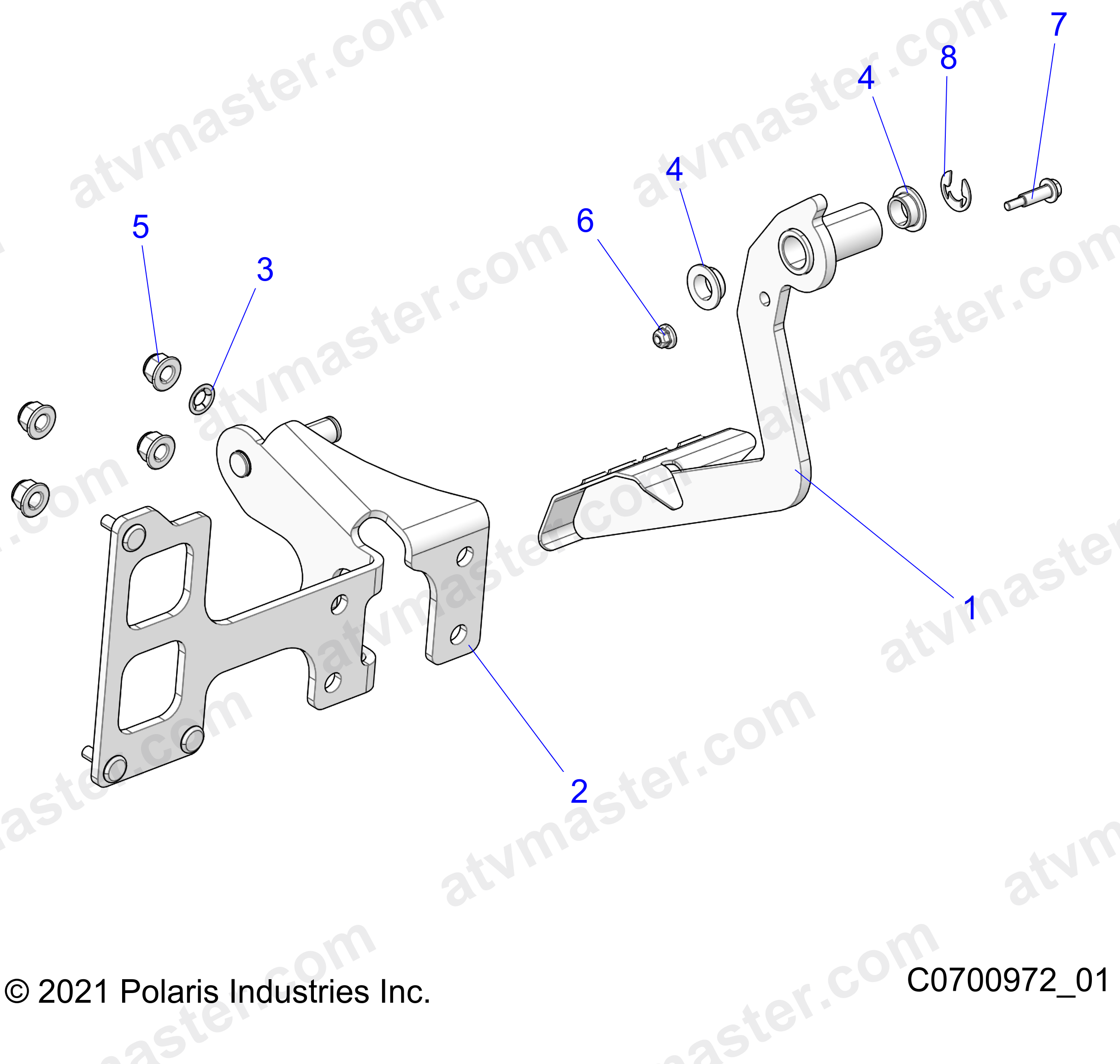 BRAKES, PEDAL AND MASTER CYLINDER - Z23NAE99A/99B (C0700972_01)