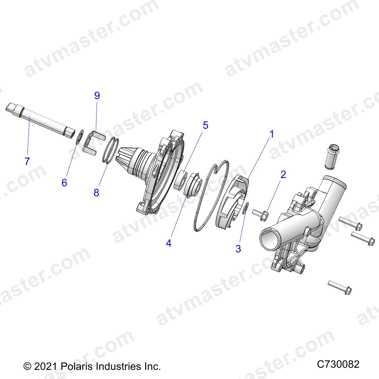 ENGINE, WATERPUMP ASSEMBLY - Z23N4E99A/99B (C730082)
