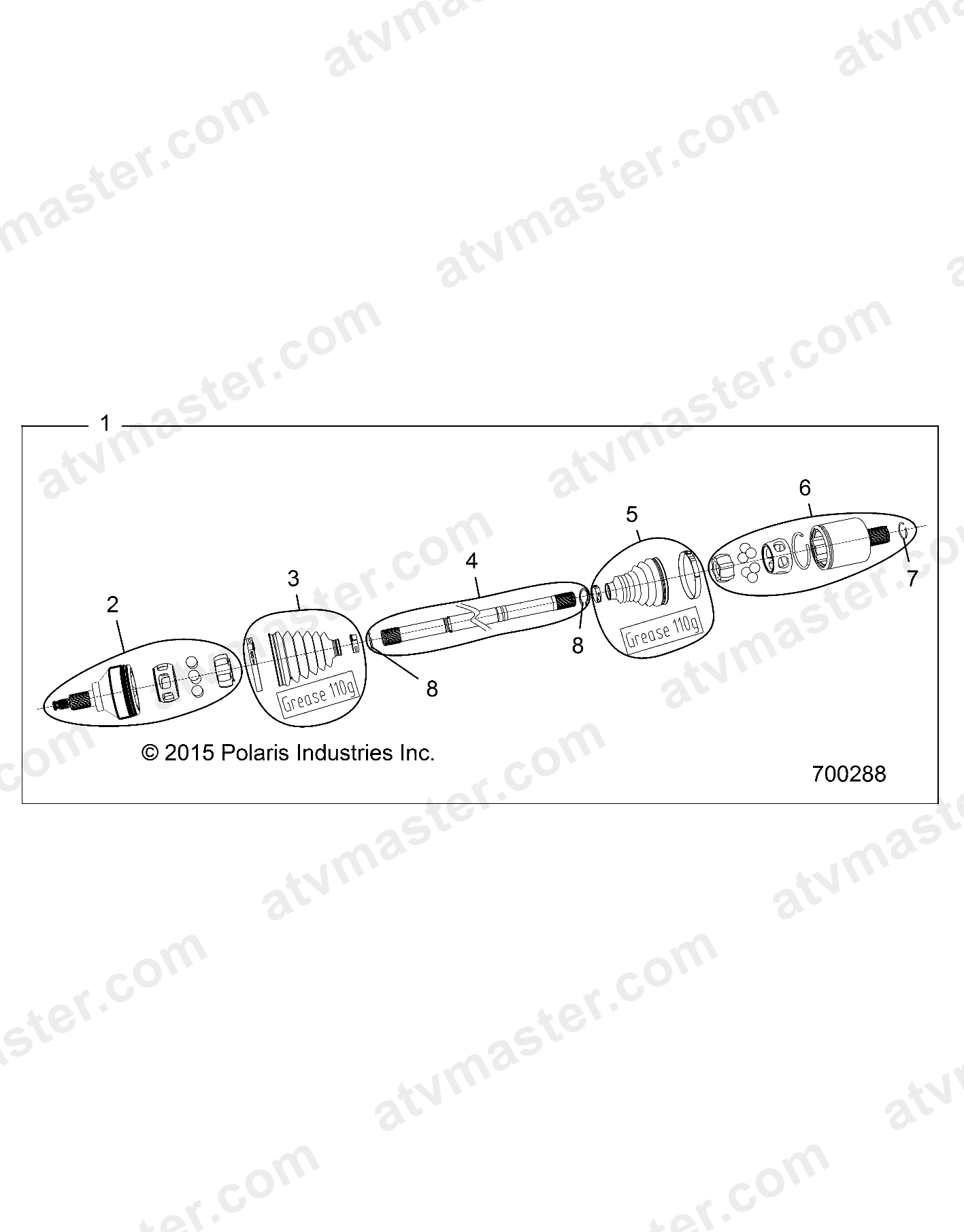 DRIVE TRAIN, HALF SHAFT, REAR - Z23NAE99A/99B (700288)