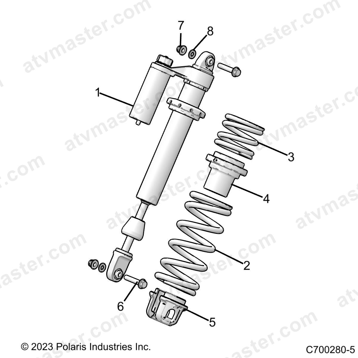 SUSPENSION, FRONT SHOCK MOUNTING - Z24NEE99A2/B2 (C700280-5)