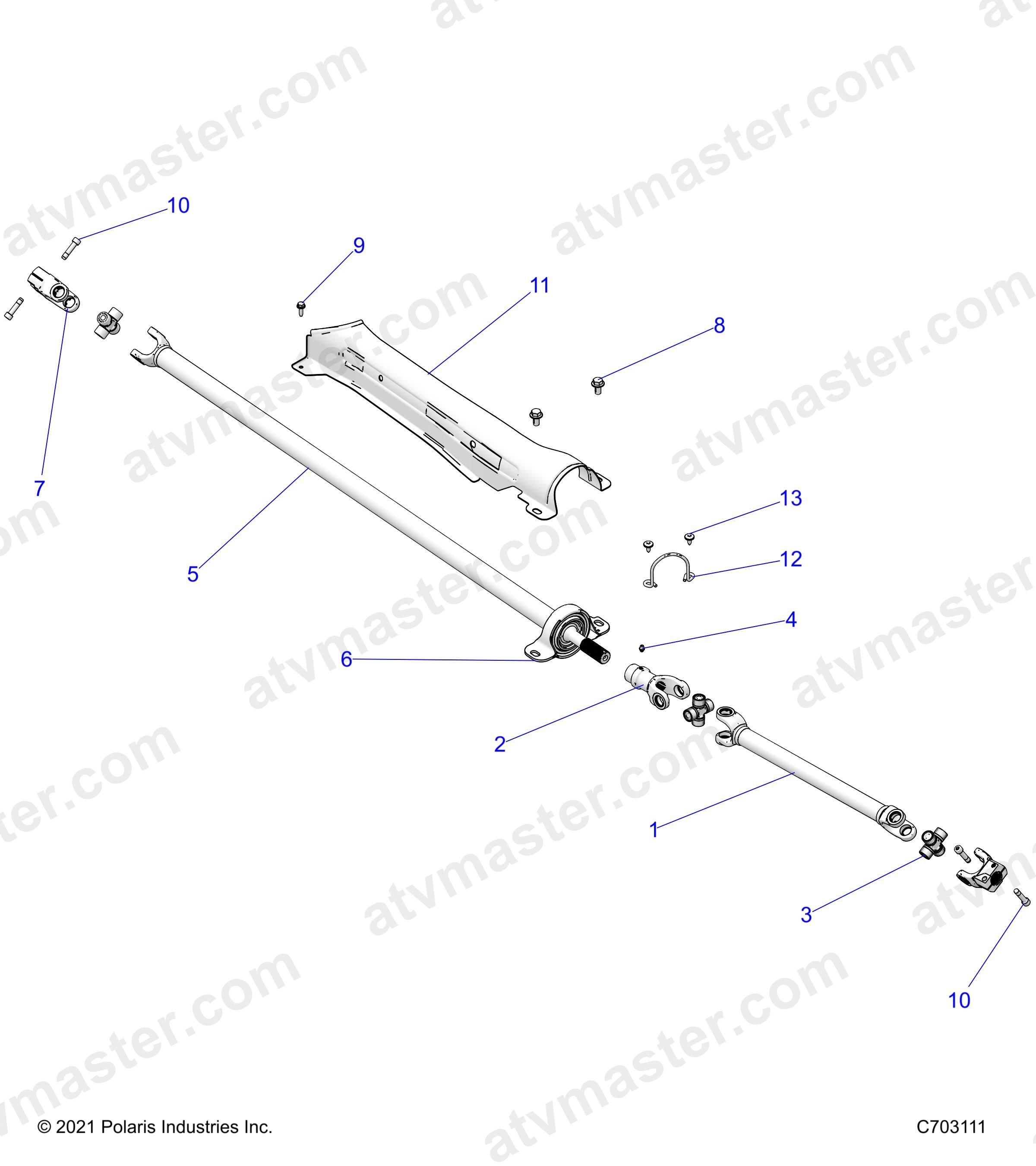 DRIVE TRAIN, PROP SHAFT - Z24NEE99A2/B2 (C703111)
