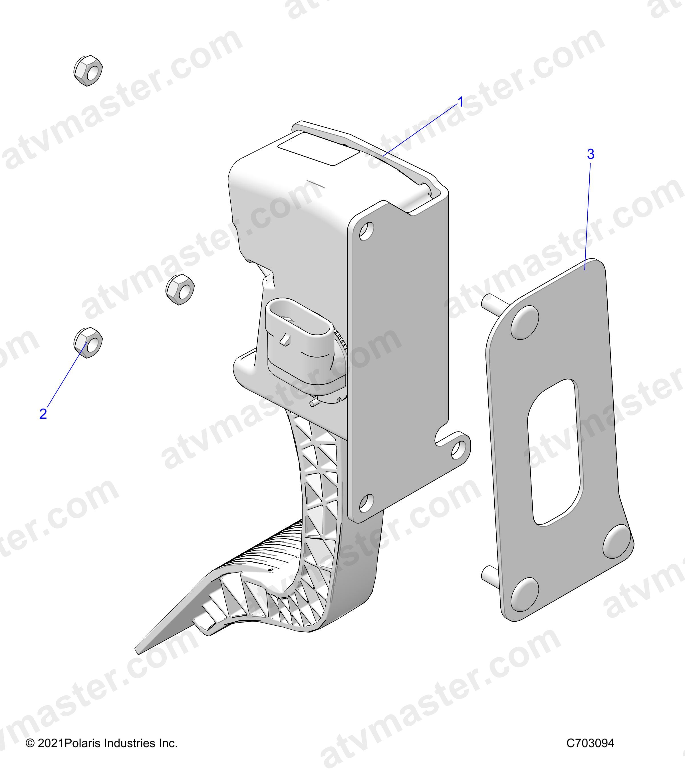 ENGINE, THROTTLE PEDAL - Z24NME99A2/B2 (C703094)