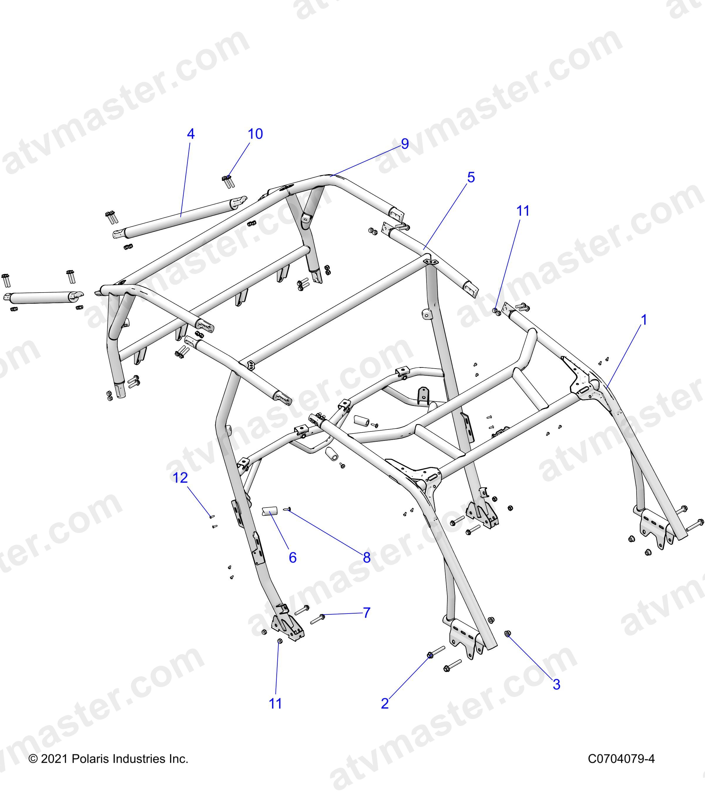 CHASSIS, CAB FRAME - Z24NME99A2/B2 (C0704079-4)