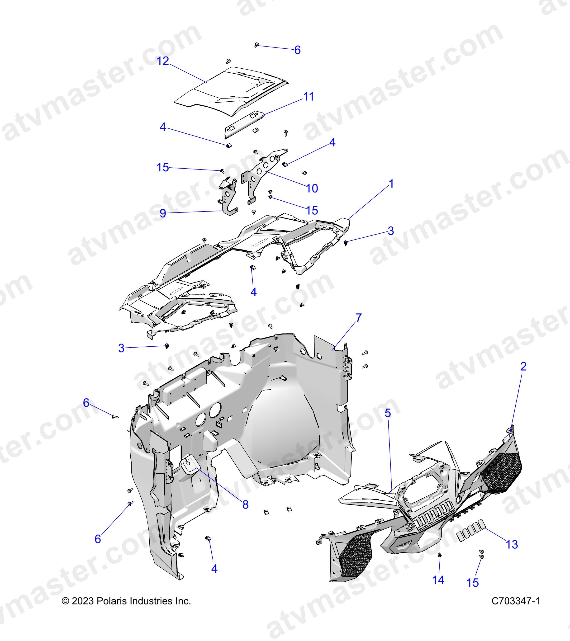 BODY, DASH - Z24NEE99A2/B2 (C703347-1)