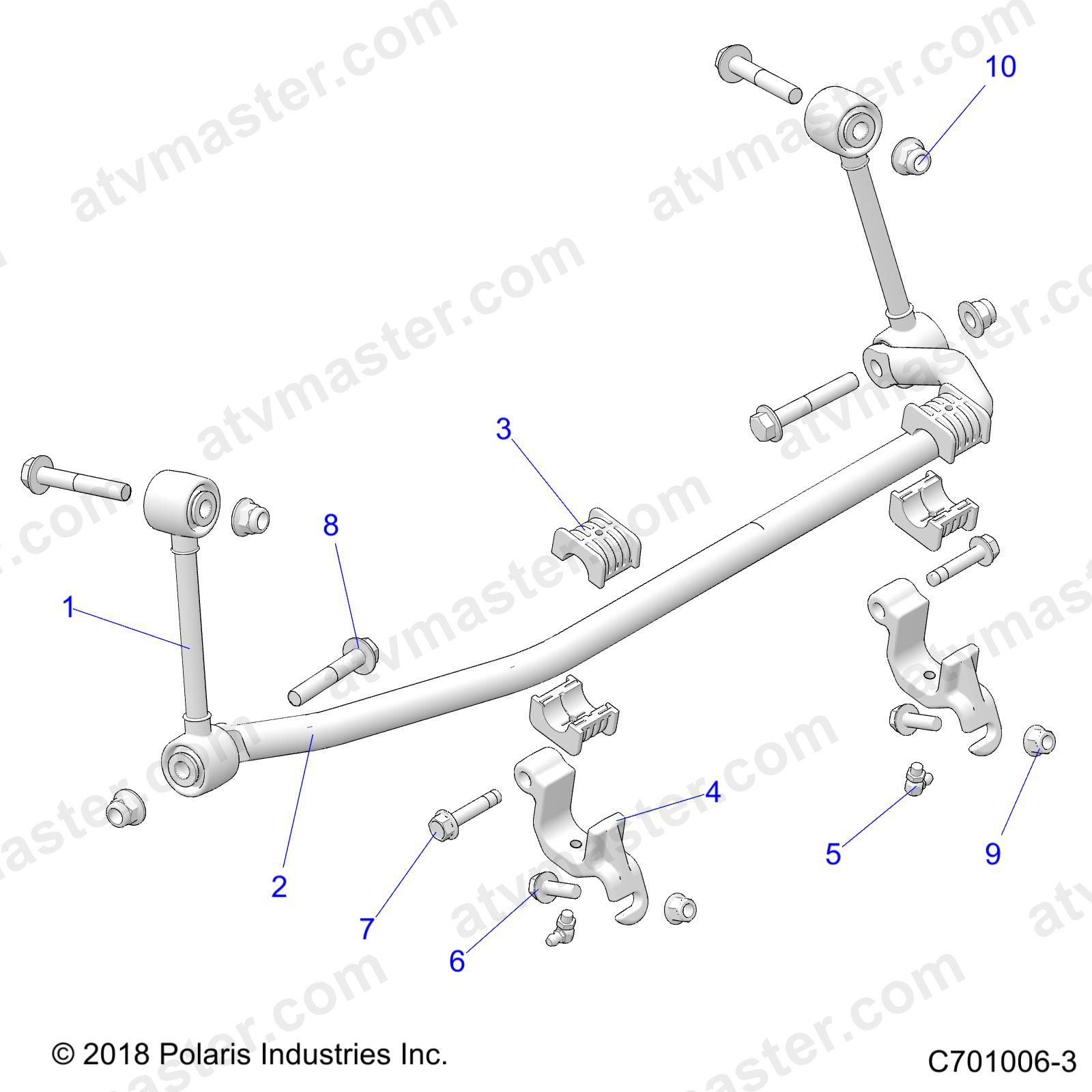 SUSPENSION, FRONT, STABILIZER BAR - Z23NAE99A/99B (C701006-3)