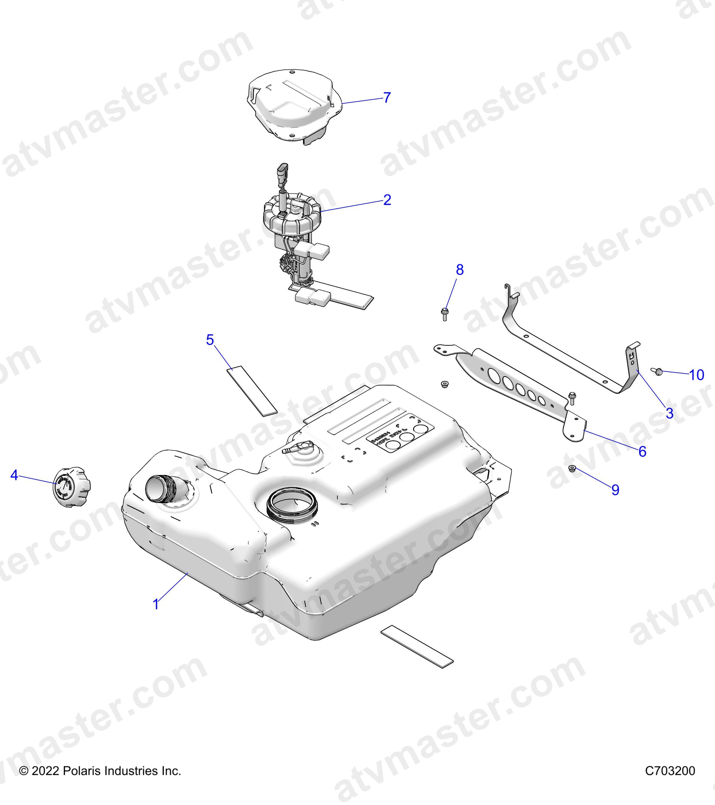 FUEL SYSTEM, TANK - Z23NAE99A/99B (C703200)