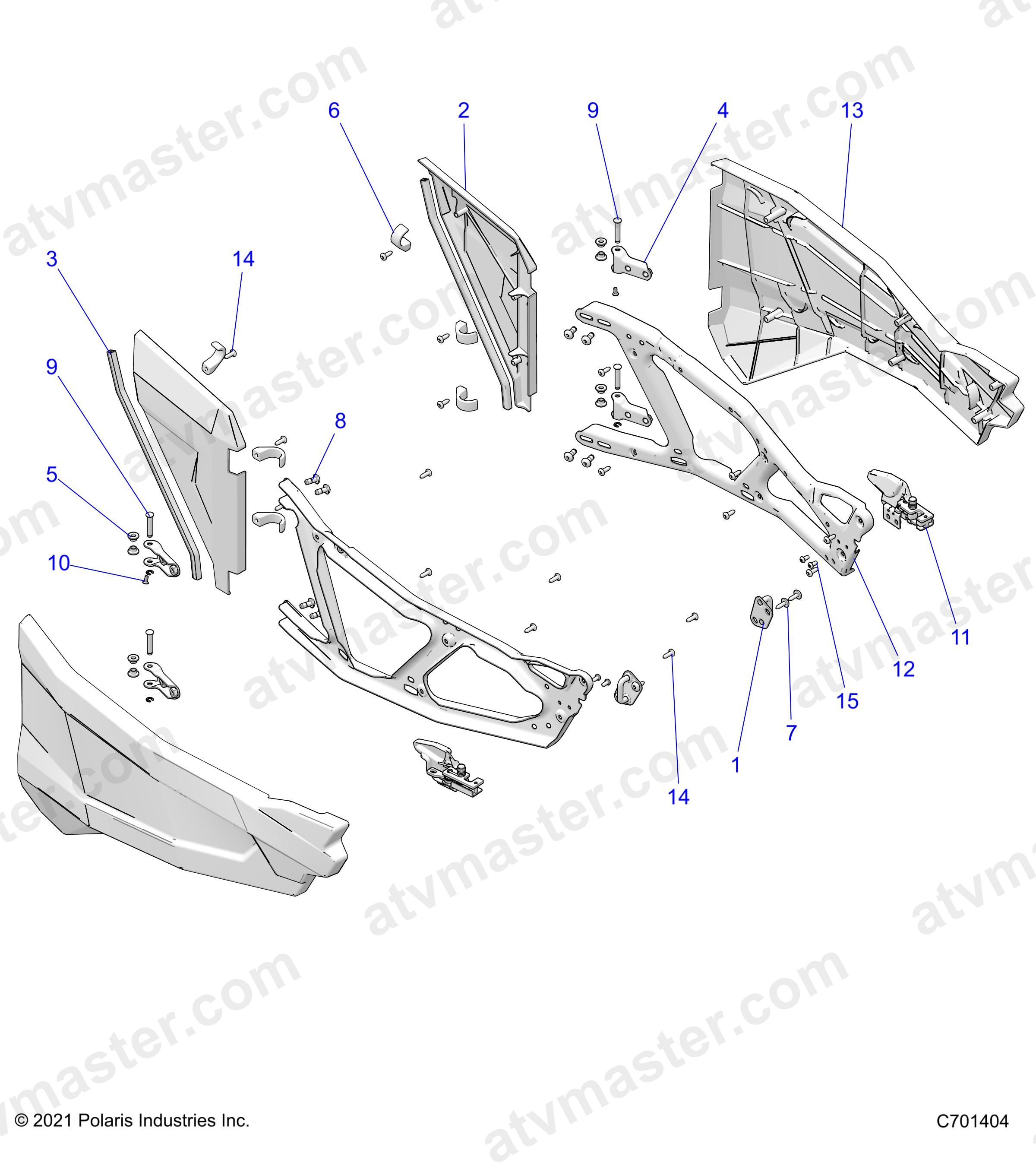 BODY, DOORS - Z23NAE99A/99B (C701404)