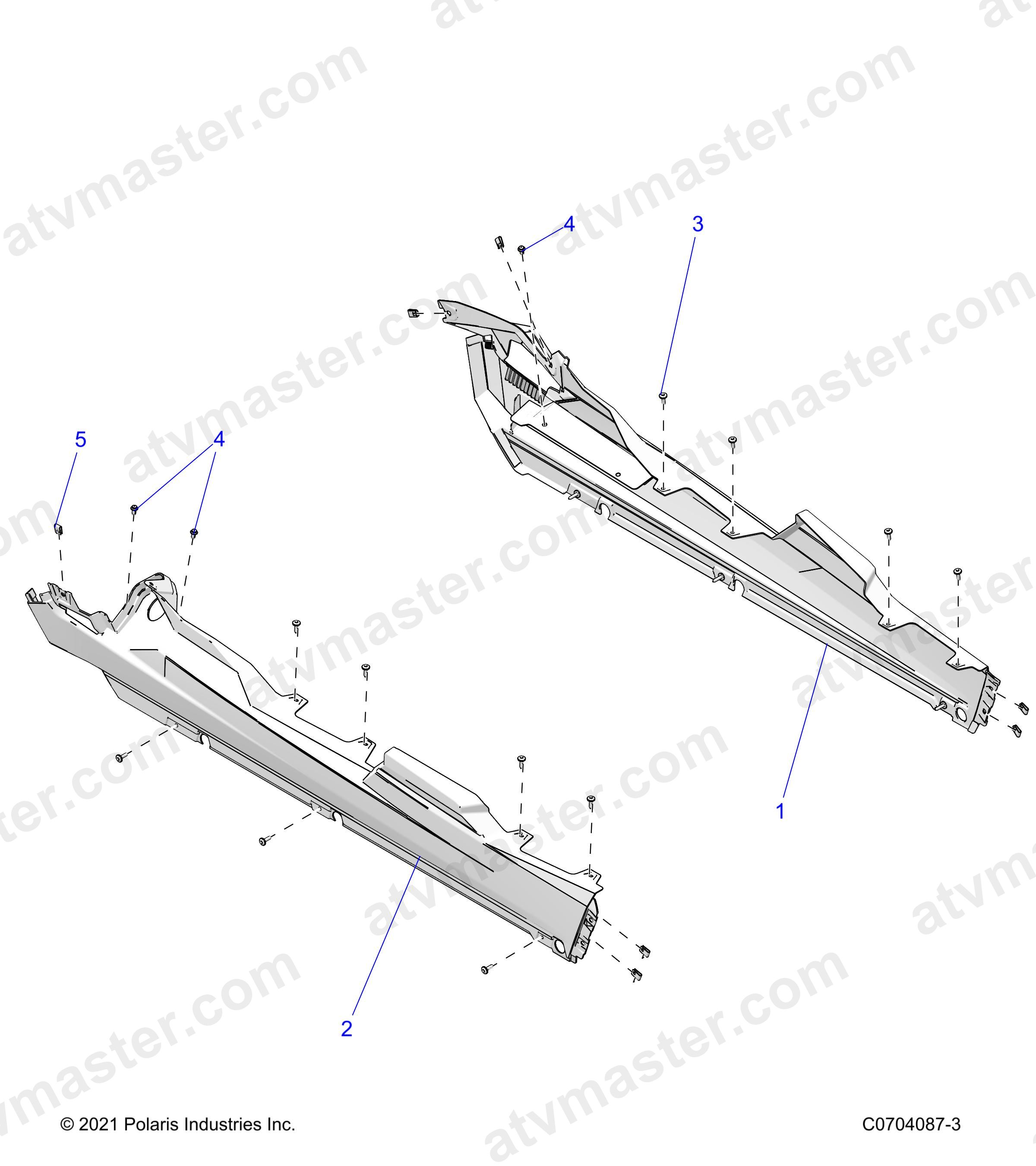 BODY, ROCKER PANELS - Z24NME99A2/B2 (C0704087-3)