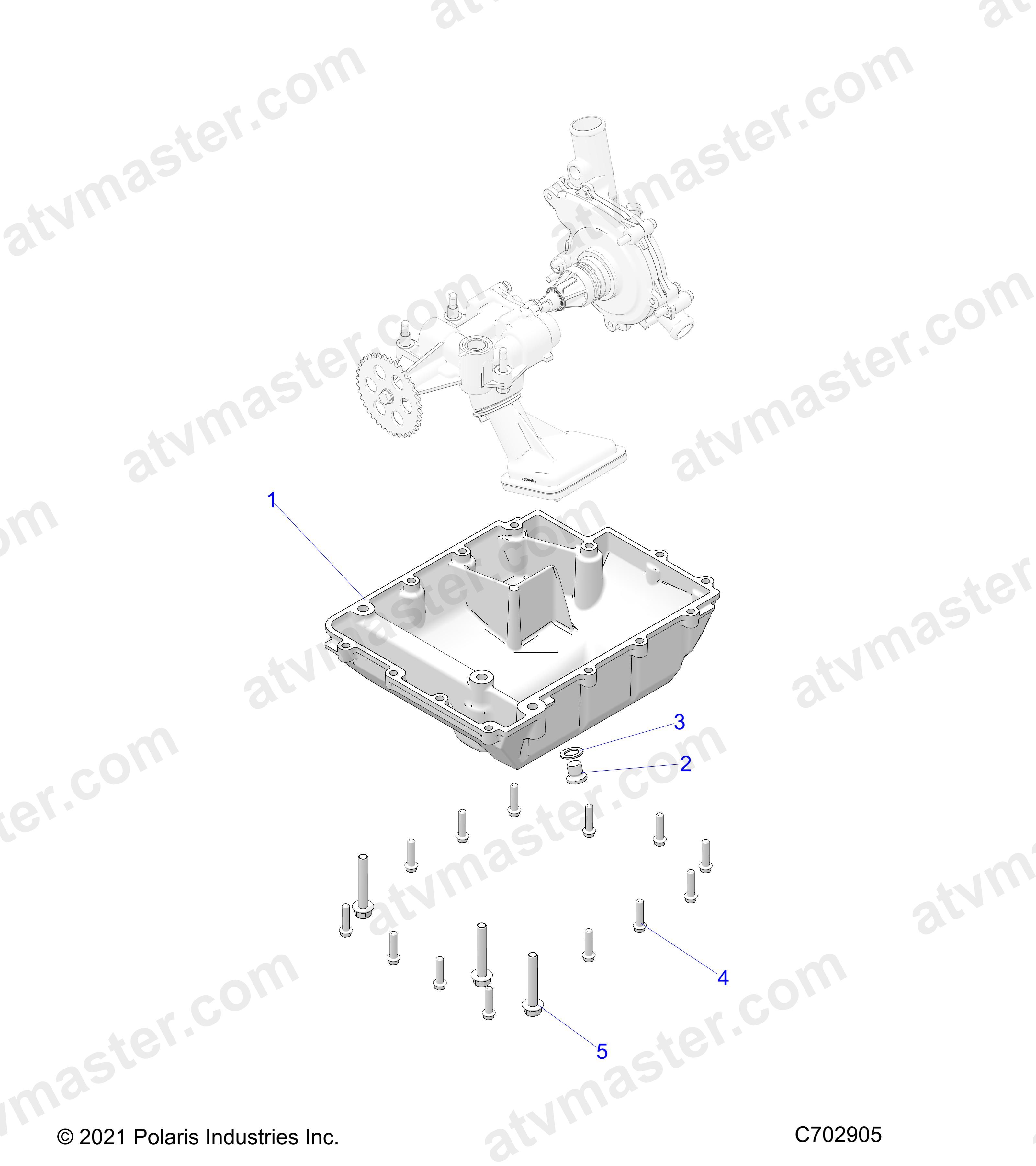ENGINE, OIL SUMP COVER - Z24NEE99A2/B2 (C702905)