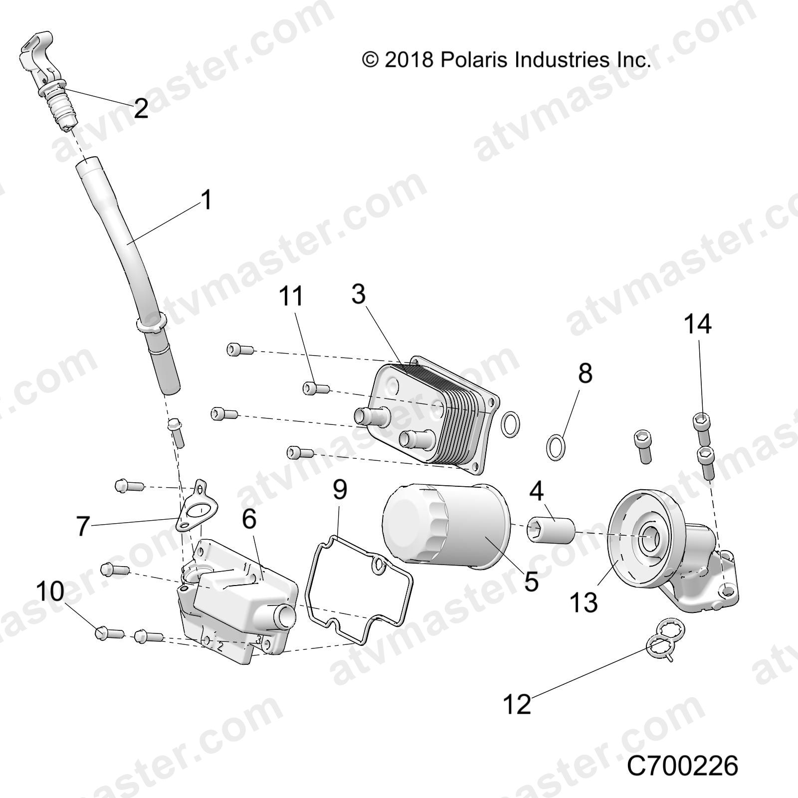ENGINE, DIPSTICK AND OIL FILTER - Z24NME99A2/B2 (C700226)