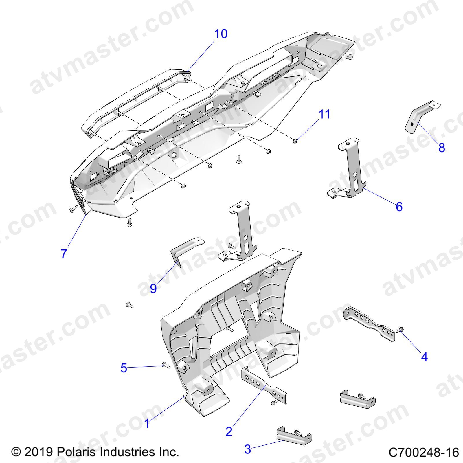 BODY, REAR BUMPER - Z23NAE99A/99B (C700248-16)