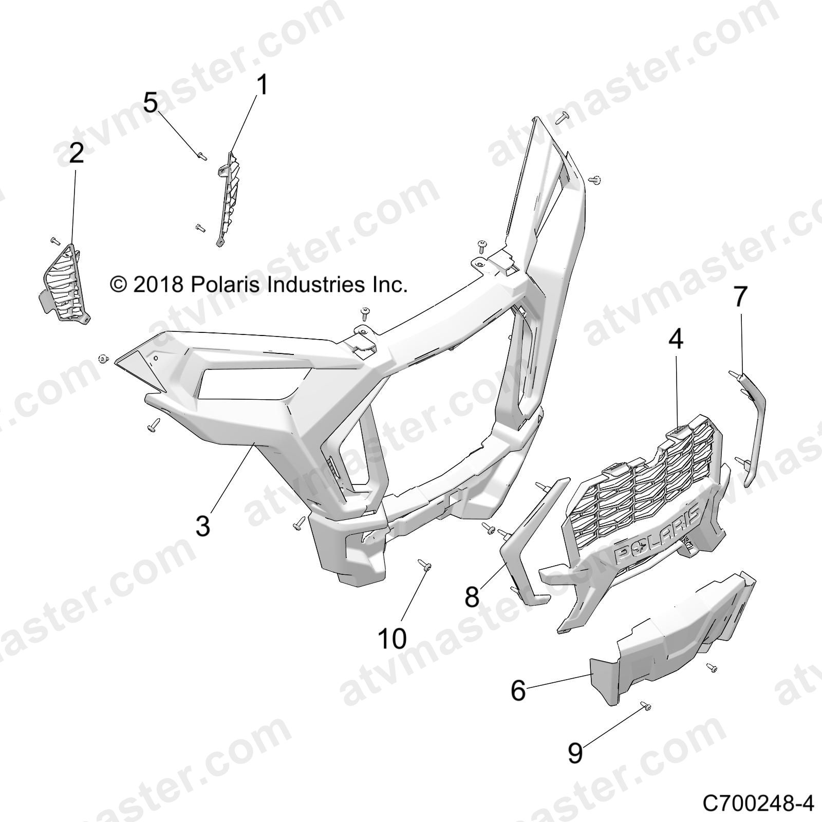 BODY, FRONT BUMPER - Z23N4E99A/99B (C700248-4)