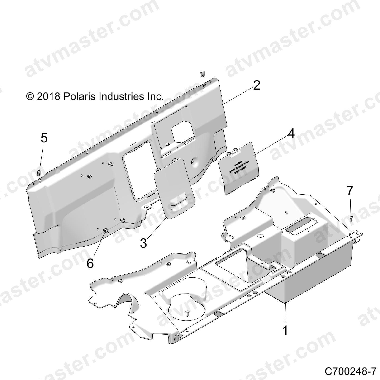 BODY, REAR CLOSEOFF - Z23N4E99A/99B (C700248-7)