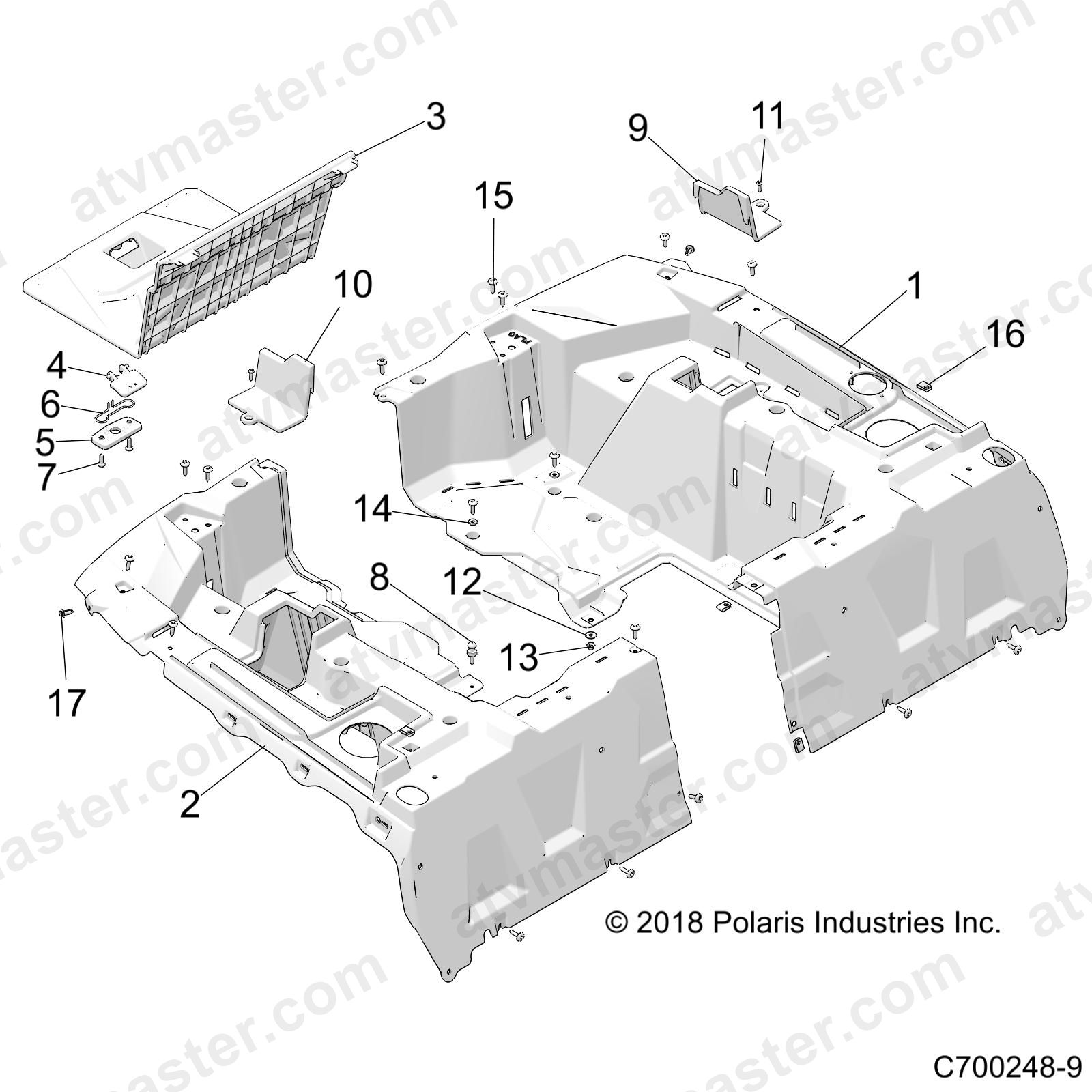 BODY, REAR RACK - Z23NAE99A/99B (C700248-9)