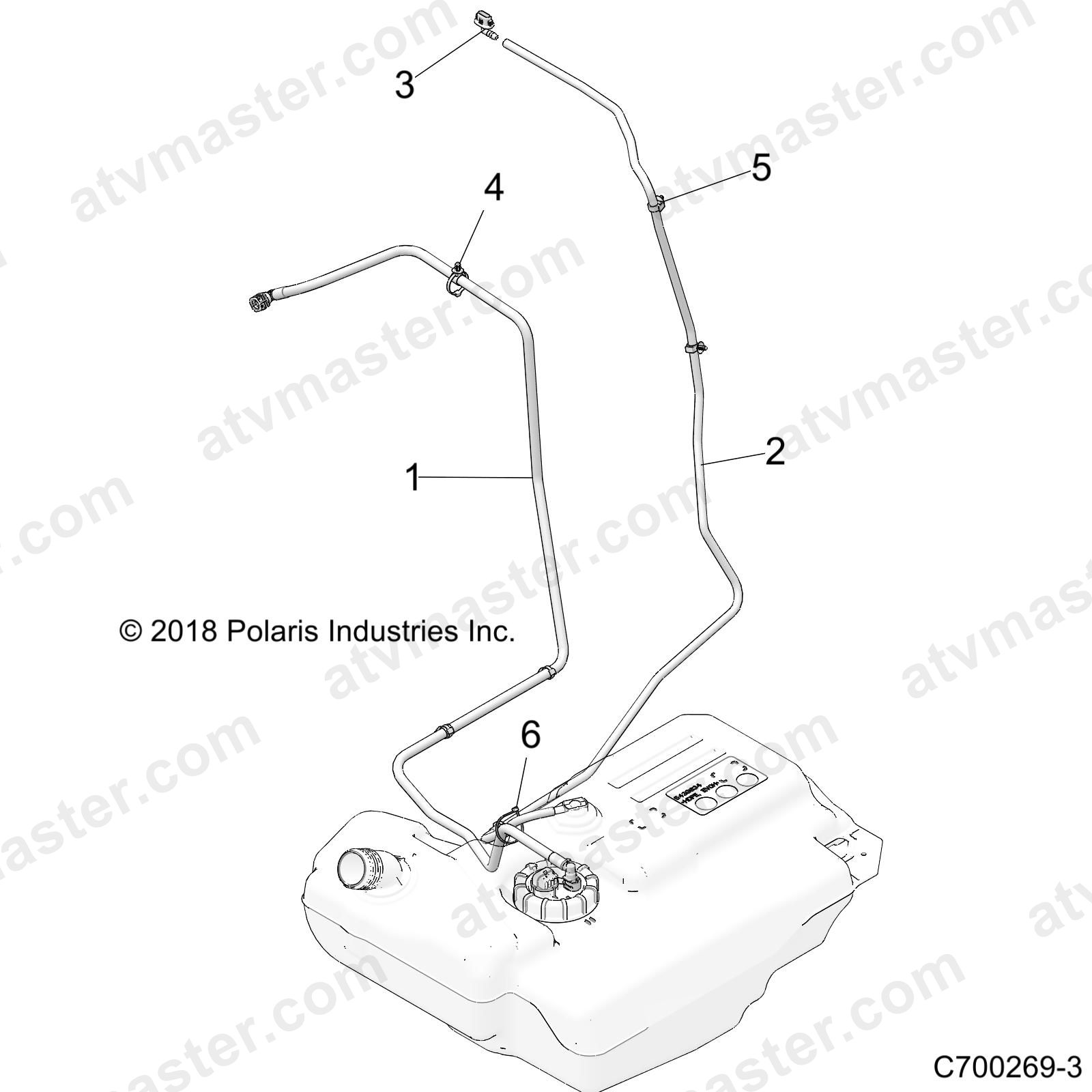FUEL SYSTEM, LINES, STD. - Z23NAE99A (C700269-3)