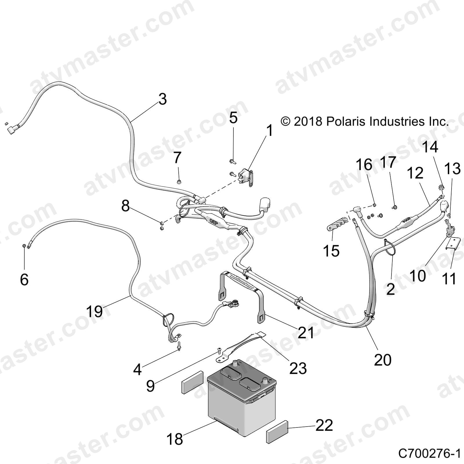 ELECTRICAL, BATTERY - Z23N4E99A/99B (C700276-1)