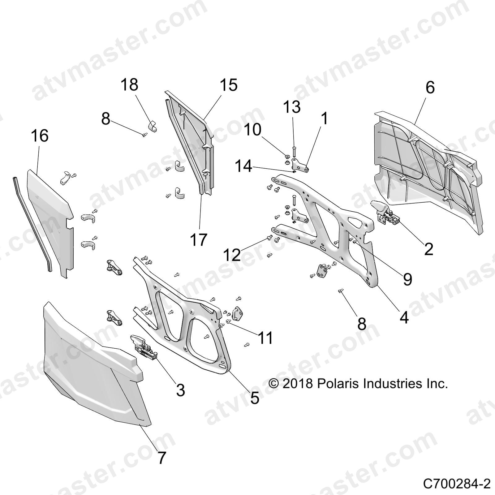 BODY, DOORS, REAR - Z23N4E99A/99B (C700284-2)