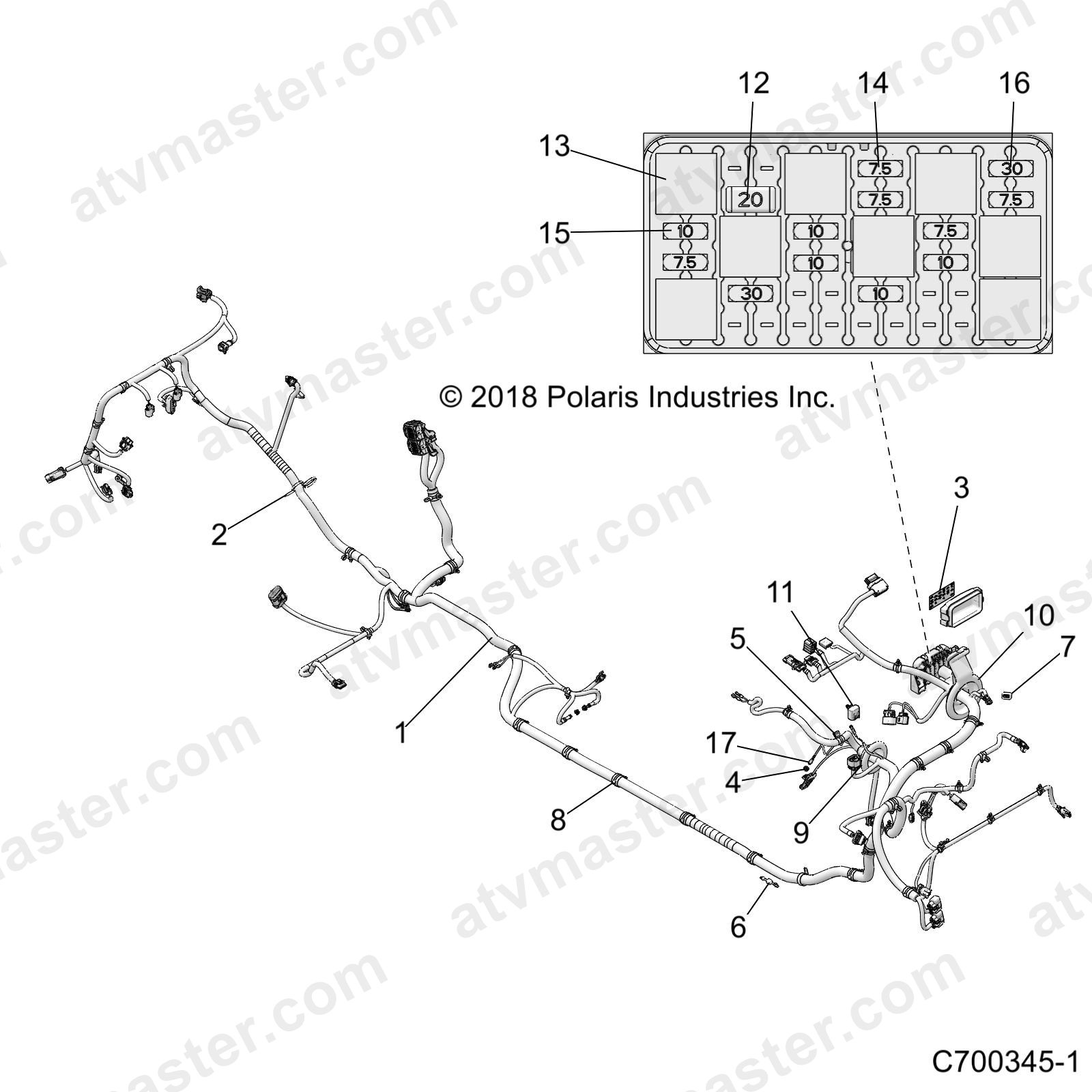 ELECTRICAL, WIRE HARNESS - Z23N4E99A/99B (C700345-1)
