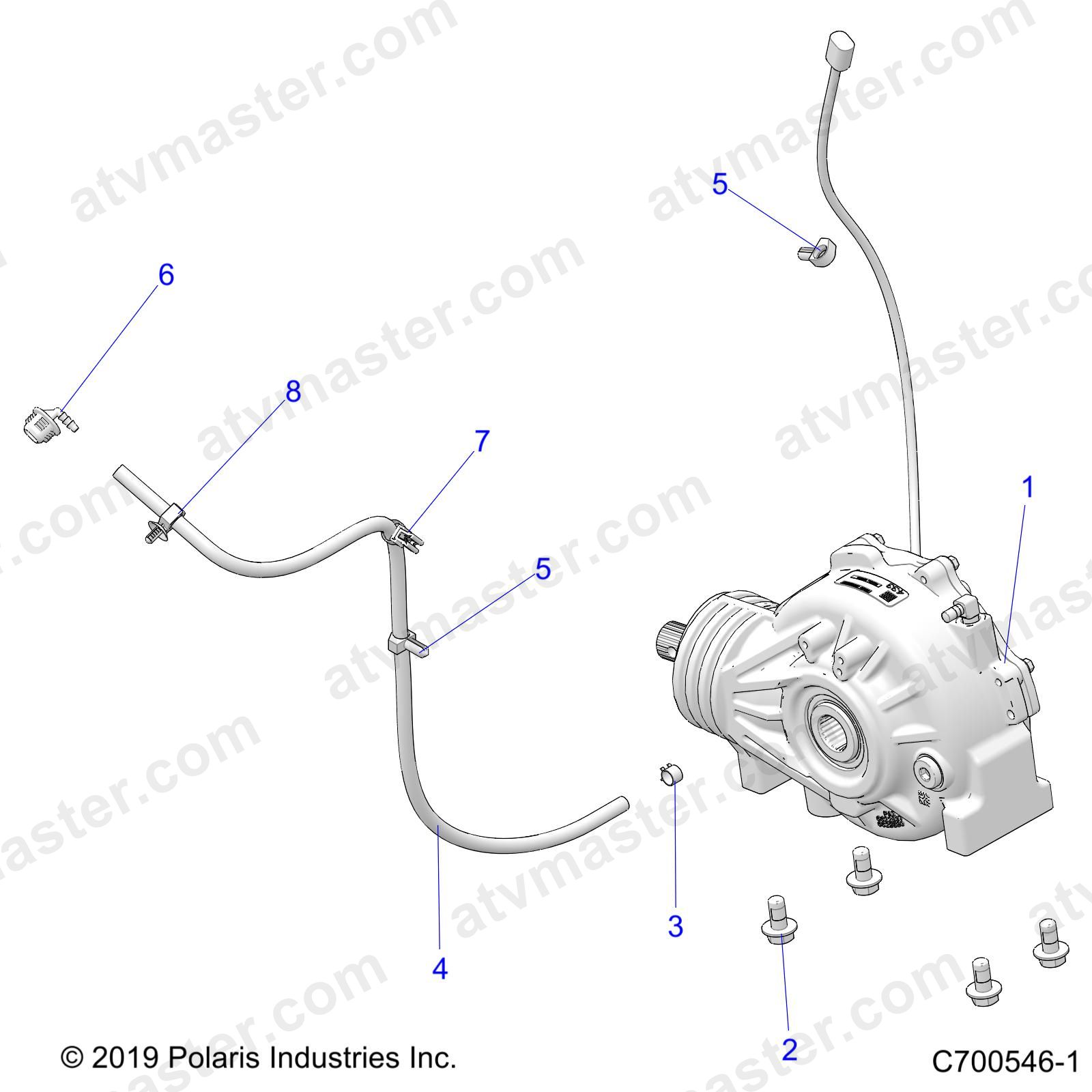 DRIVE TRAIN, FRONT GEARCASE MOUNTING - Z23N4E99A/99B (C700546-1)