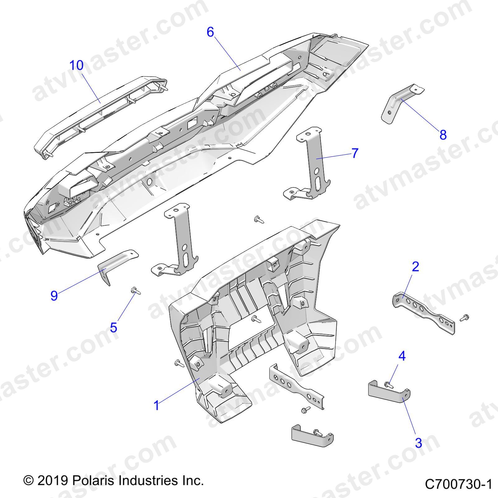 BODY, REAR BUMPER - Z23N4E99A/99B (C700730-1)