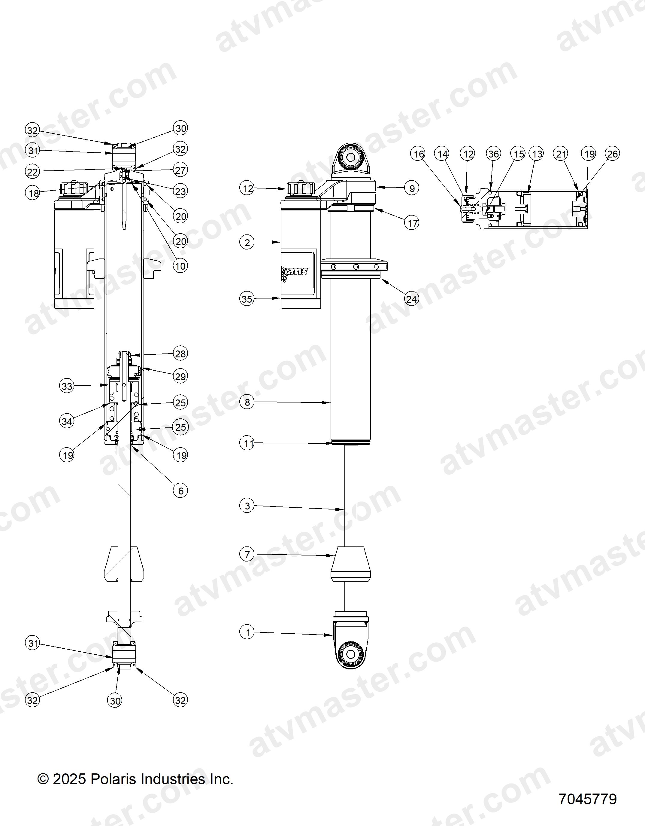SUSPENSION, FRONT SHOCK INTERNALS - Z24NEE99A2/B2 (7045779)