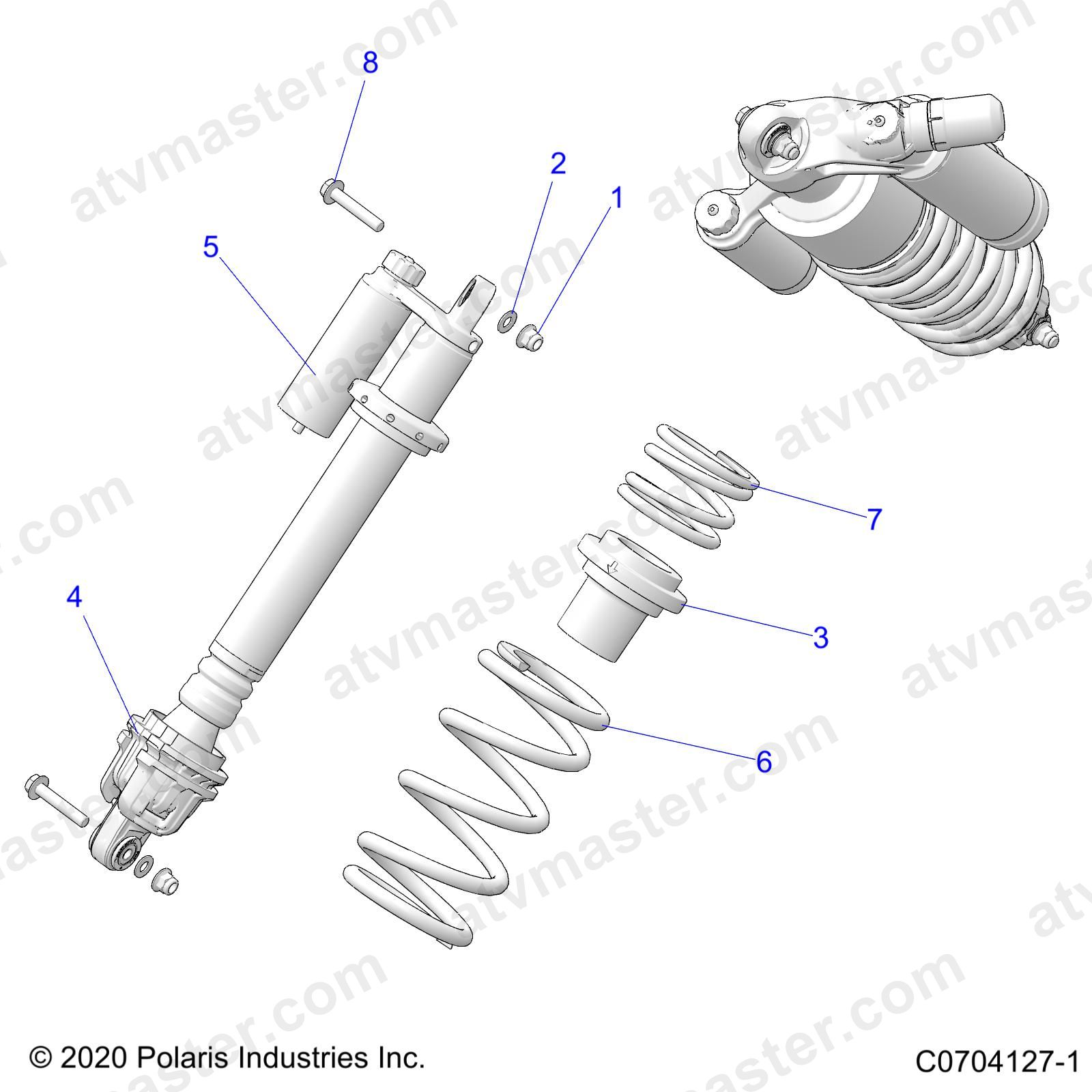 SUSPENSION, FRONT SHOCK MOUNTING - Z23N4E99A/99B (C0704127-1)